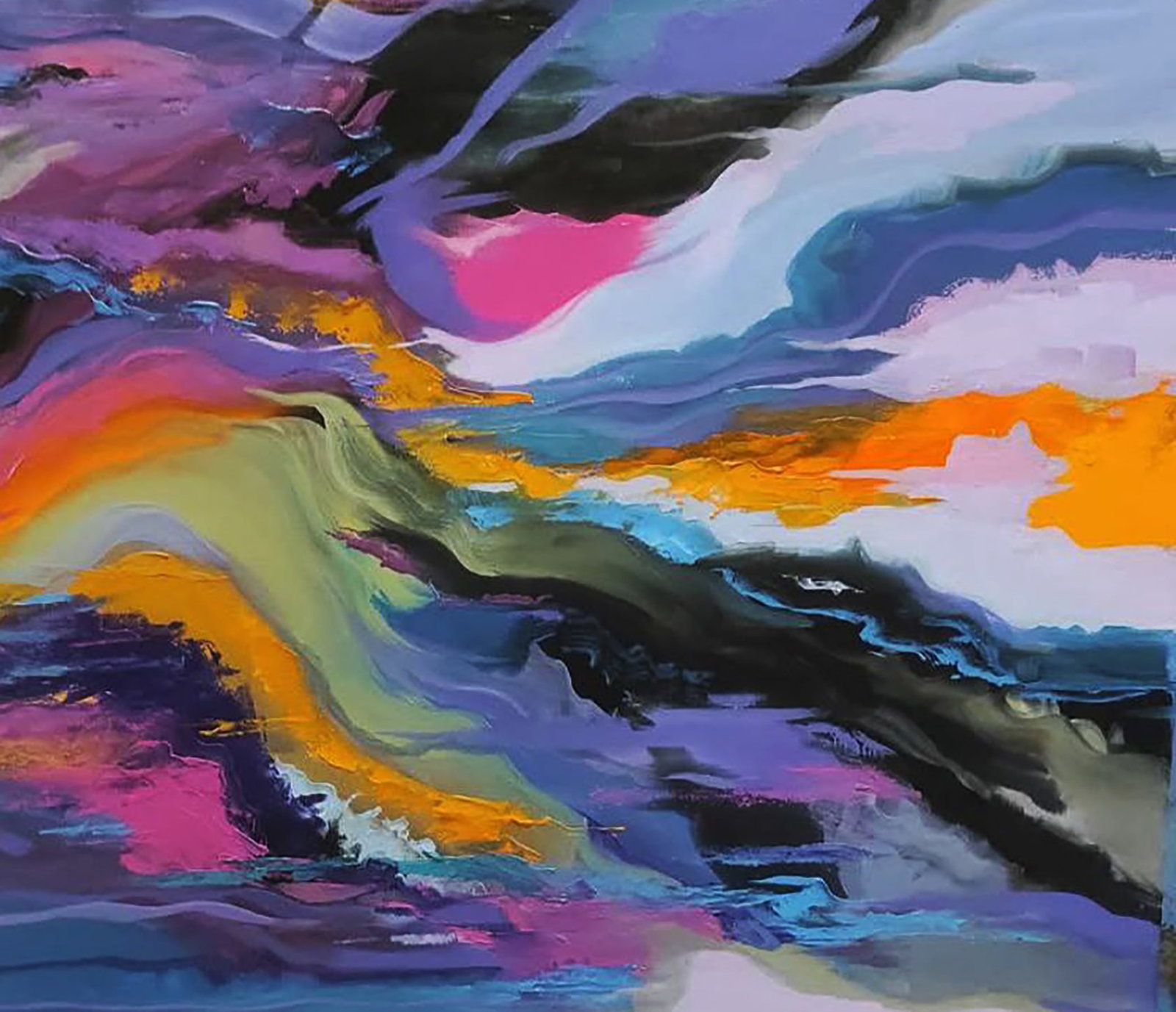 Oil painting The Motive of the Mountain Night Stepan Verbeshchuk - 5