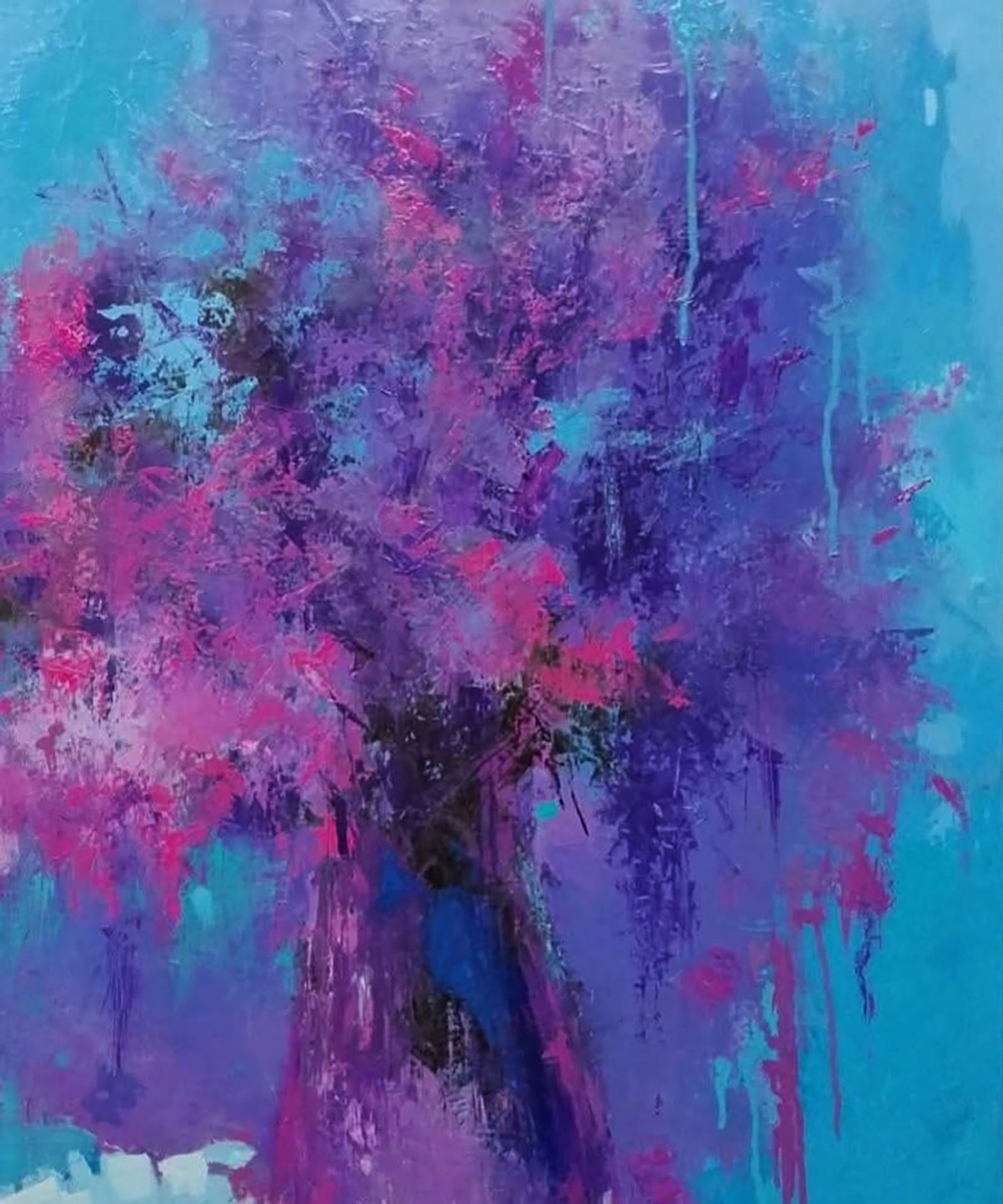 Oil painting Blooming Mood in a Vase Stepan Verbeshchuk - 3