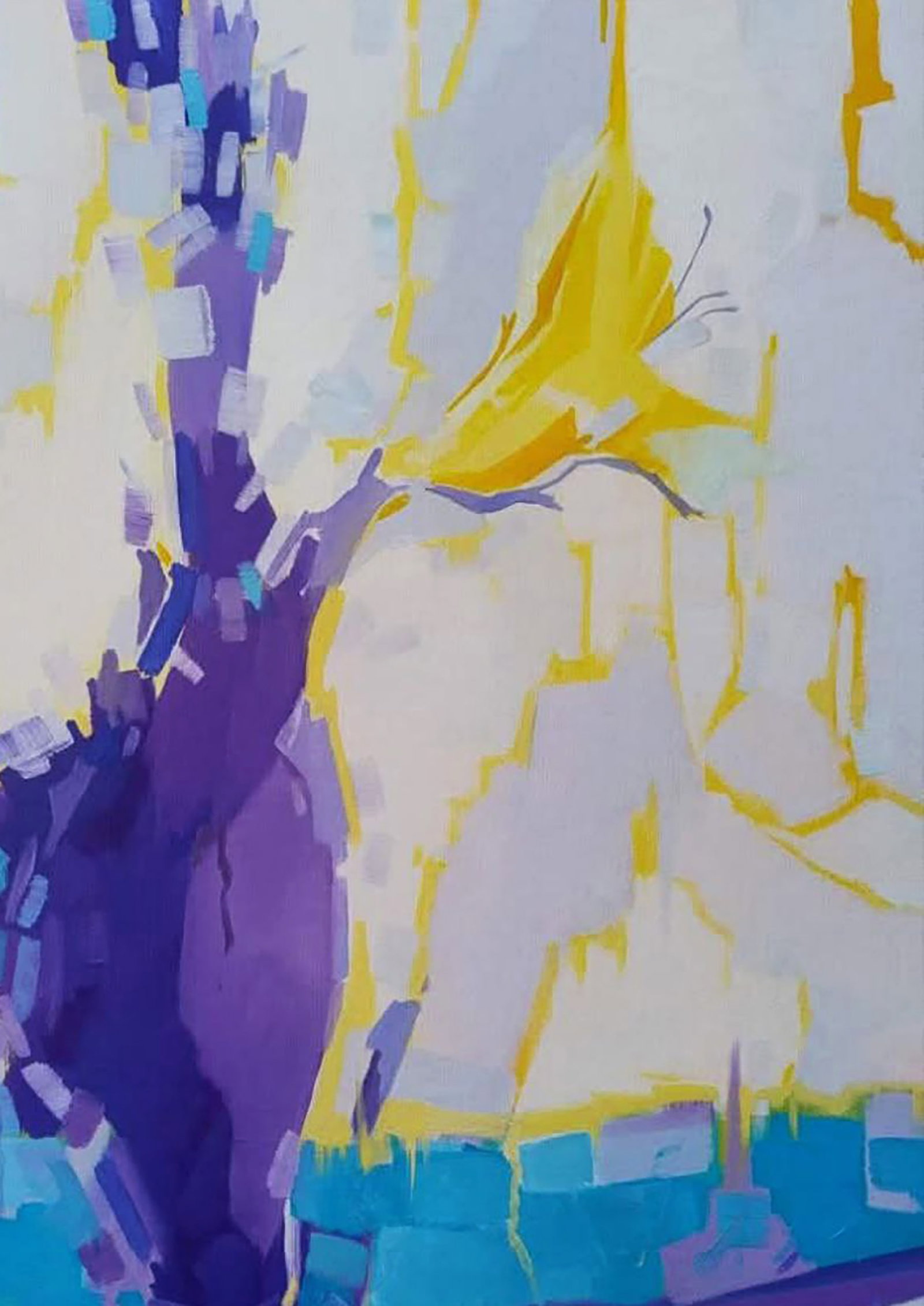 Oil painting Yellow Flower in the Interior Stepan Verbeshchuk - 3