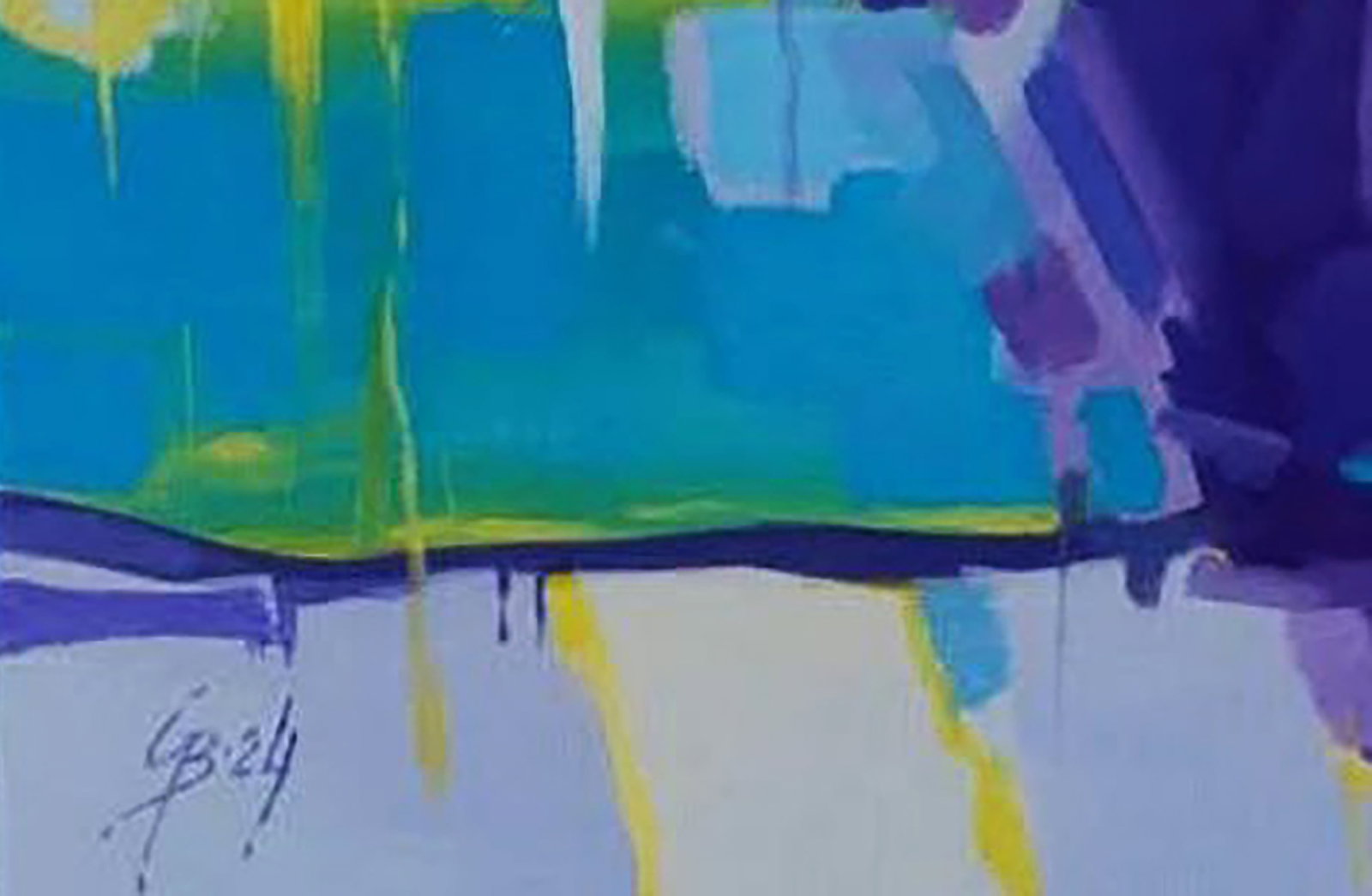 Oil painting Yellow Flower in the Interior Stepan Verbeshchuk - 6
