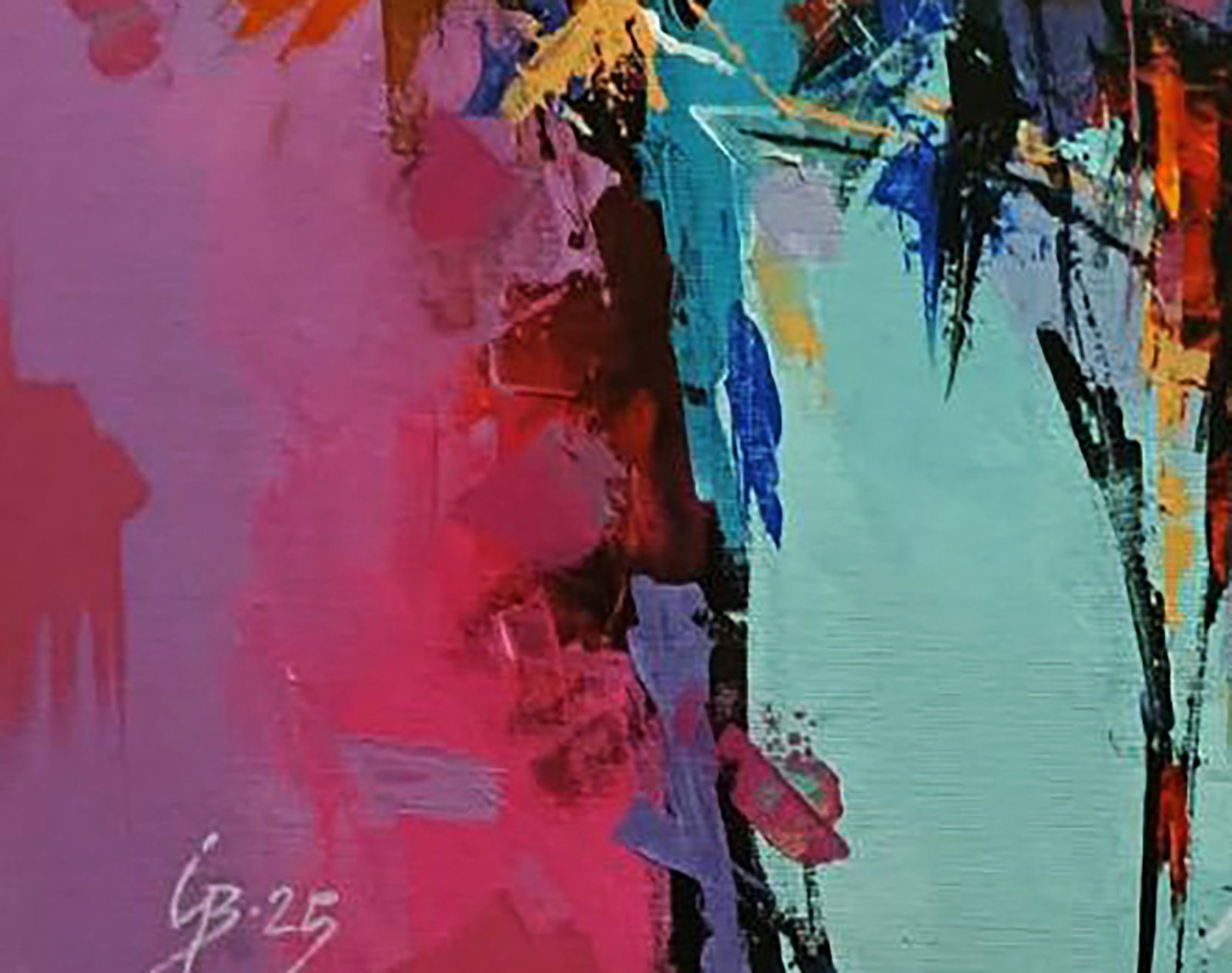 Acrylic painting Autumn flowers Stepan Verbeshchuk - 6