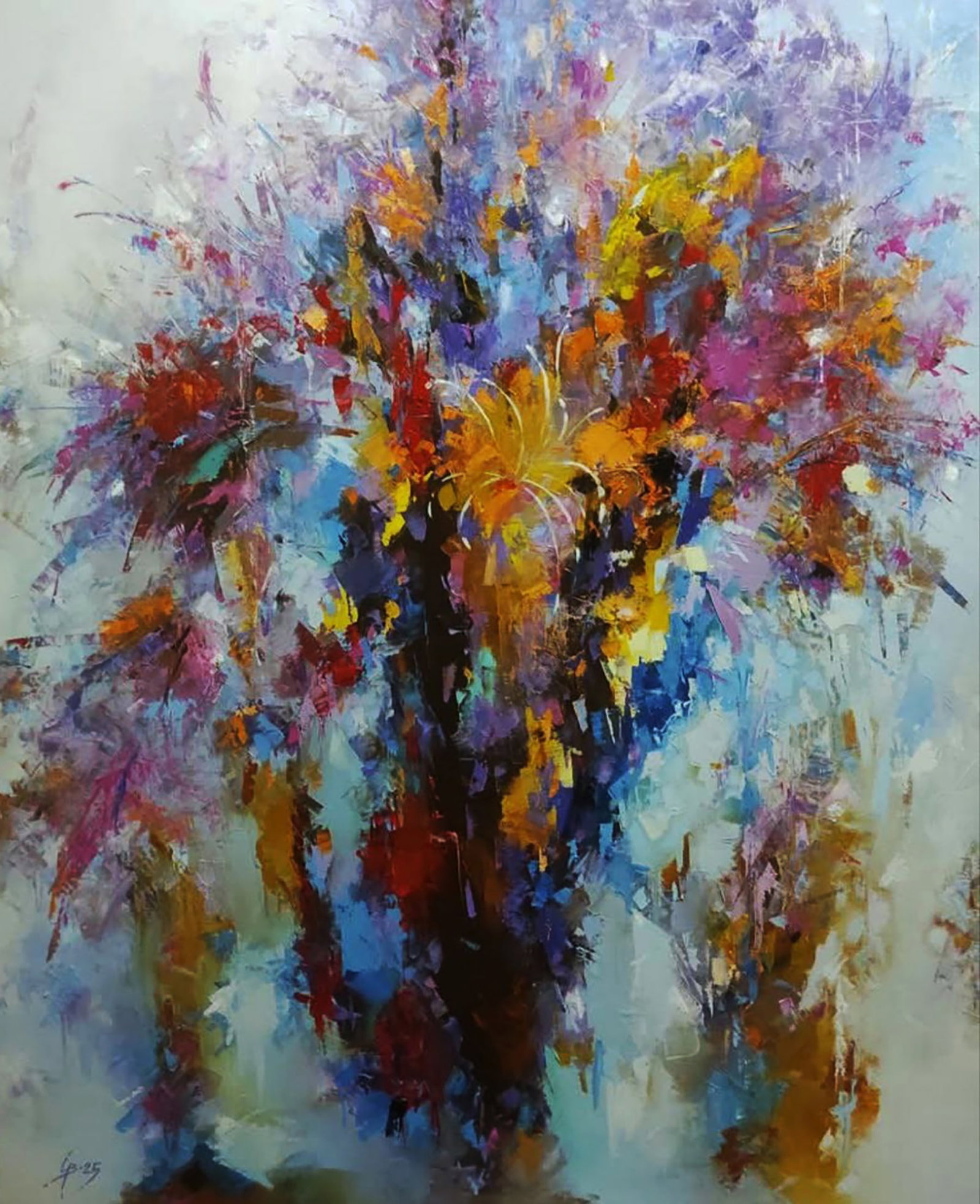 Oil painting Autumn kaleidoscope Stepan Verbeshchuk (1 of 7)