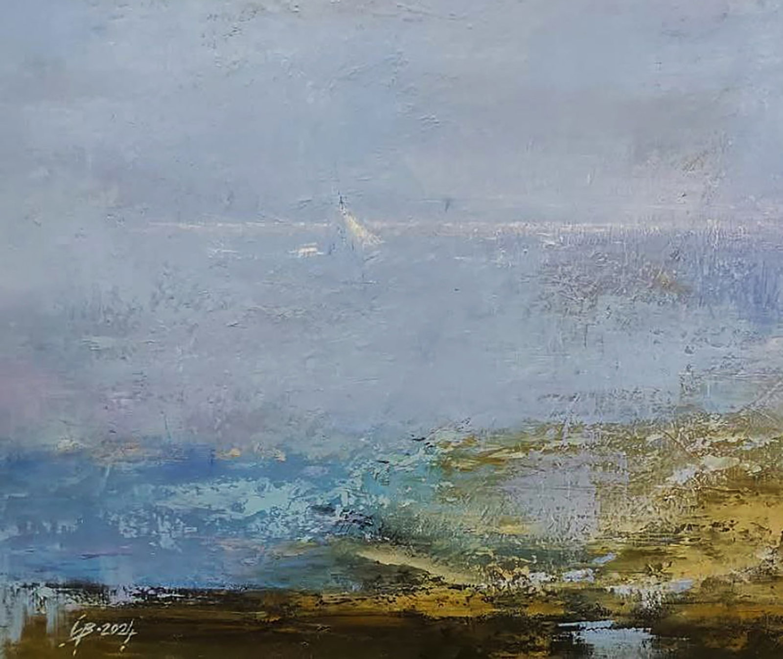 Oil painting Space Before the Mountains Stepan Verbeshchuk - 4