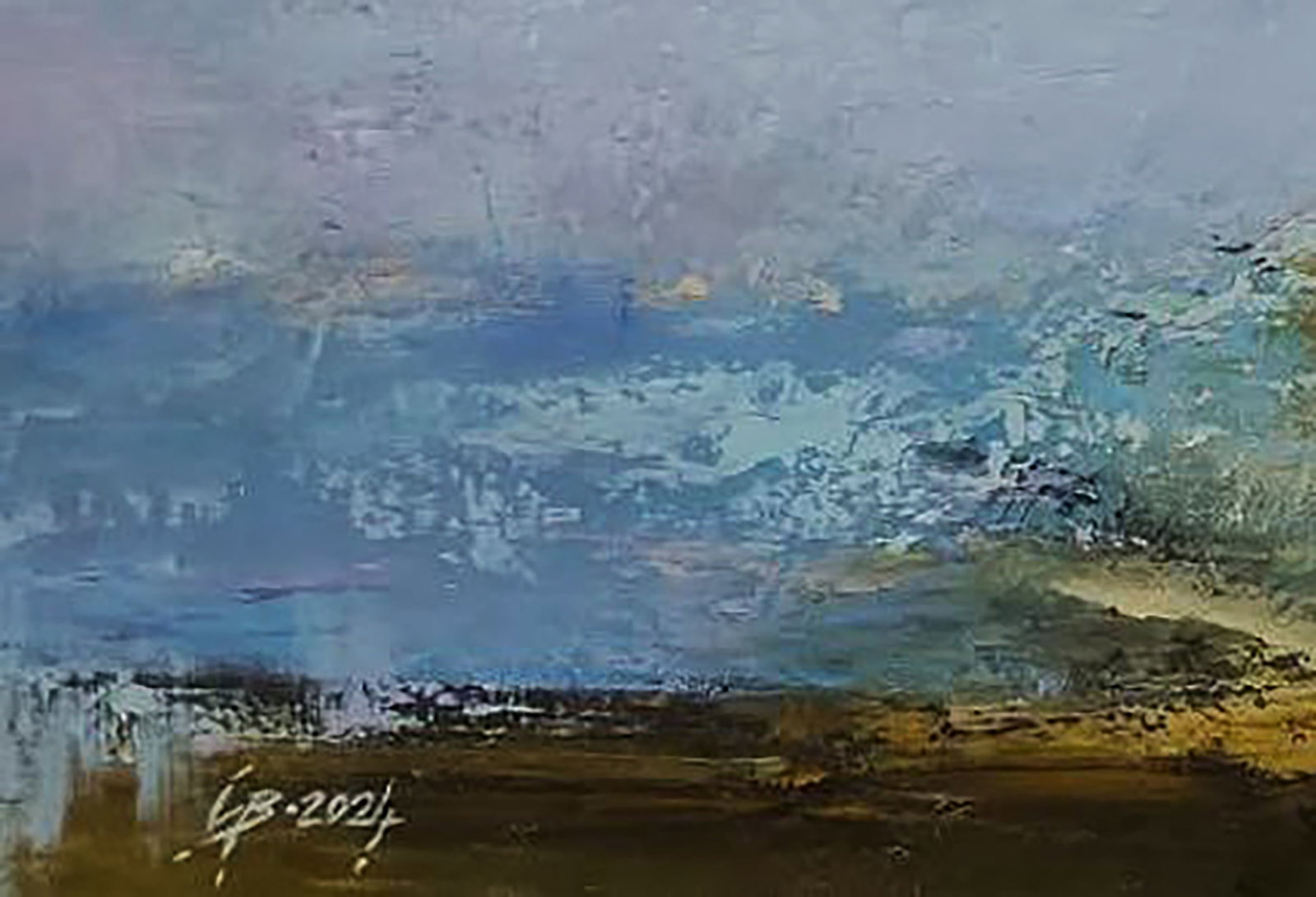 Oil painting Space Before the Mountains Stepan Verbeshchuk - 6