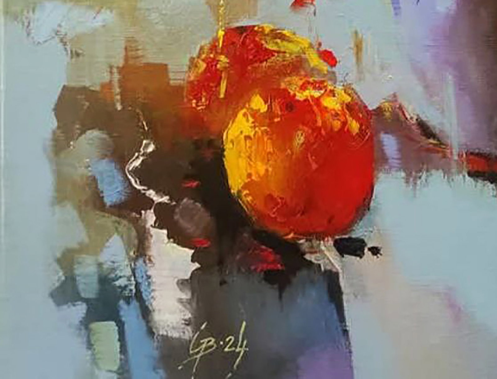 Oil painting Autumn Bouquet in a Vase Stepan Verbeshchuk - 6