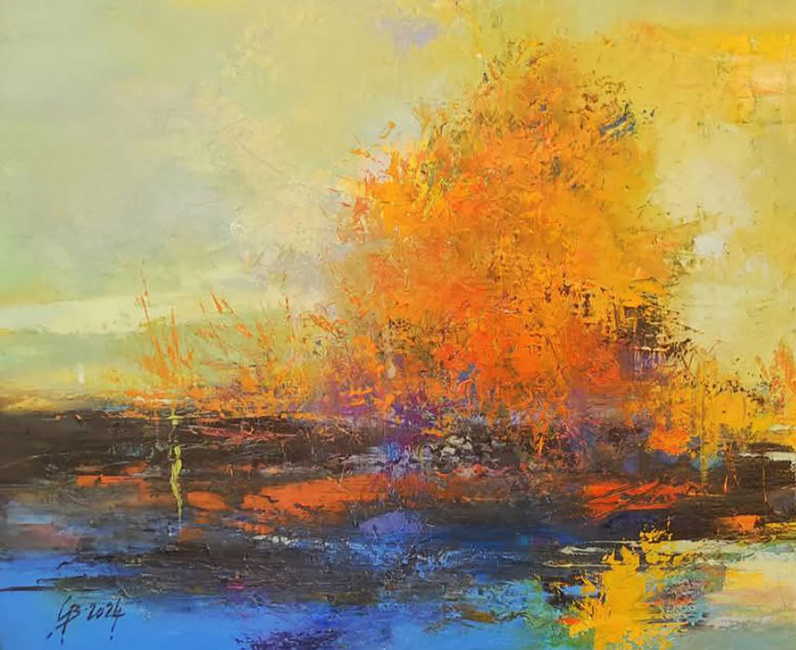 Oil painting Your Own Island in the Middle of the Sea Stepan Verbeshchuk - 4