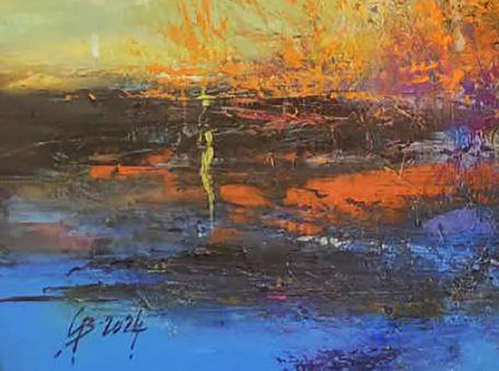 Oil painting Your Own Island in the Middle of the Sea Stepan Verbeshchuk - 6