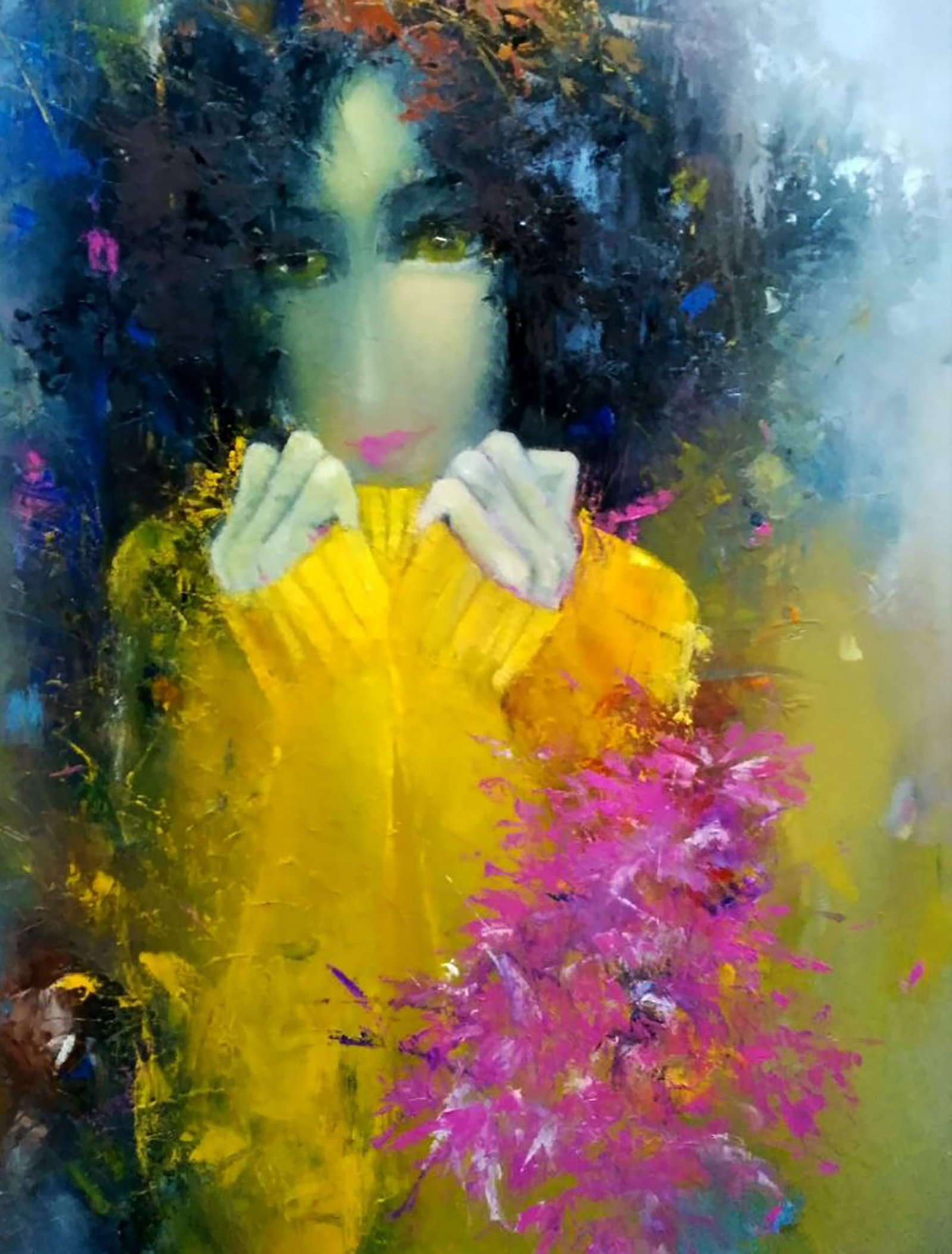 Oil painting The Girl Waits for Autumn Stepan Verbeshchuk - 4