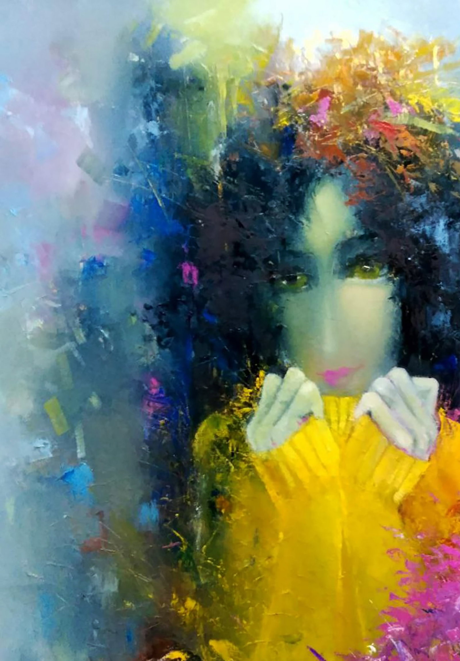Oil painting The Girl Waits for Autumn Stepan Verbeshchuk - 6