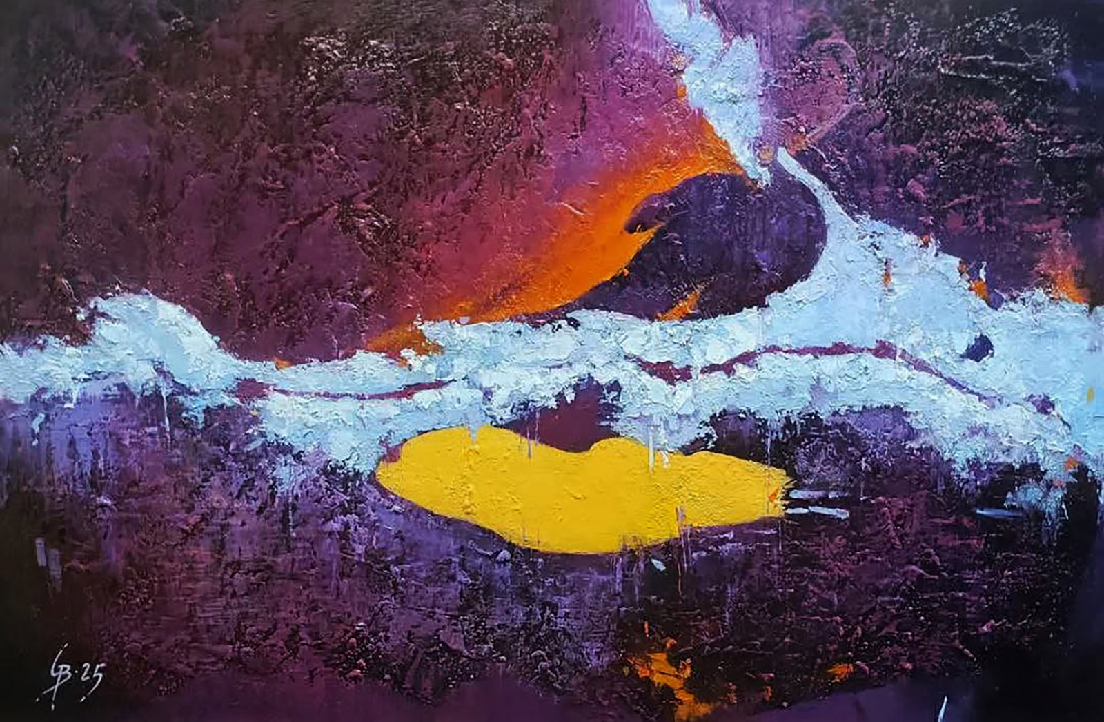 Oil painting About the night again Stepan Verbeshchuk: Title: Oil painting About the night again Stepan Verbeshchuk Description: 41VERBESH Painter: Stepan Verbeshchuk Size: 50x80 cm/19.68x31.49 inches Components: oil, canvas Original painting CONDITION: