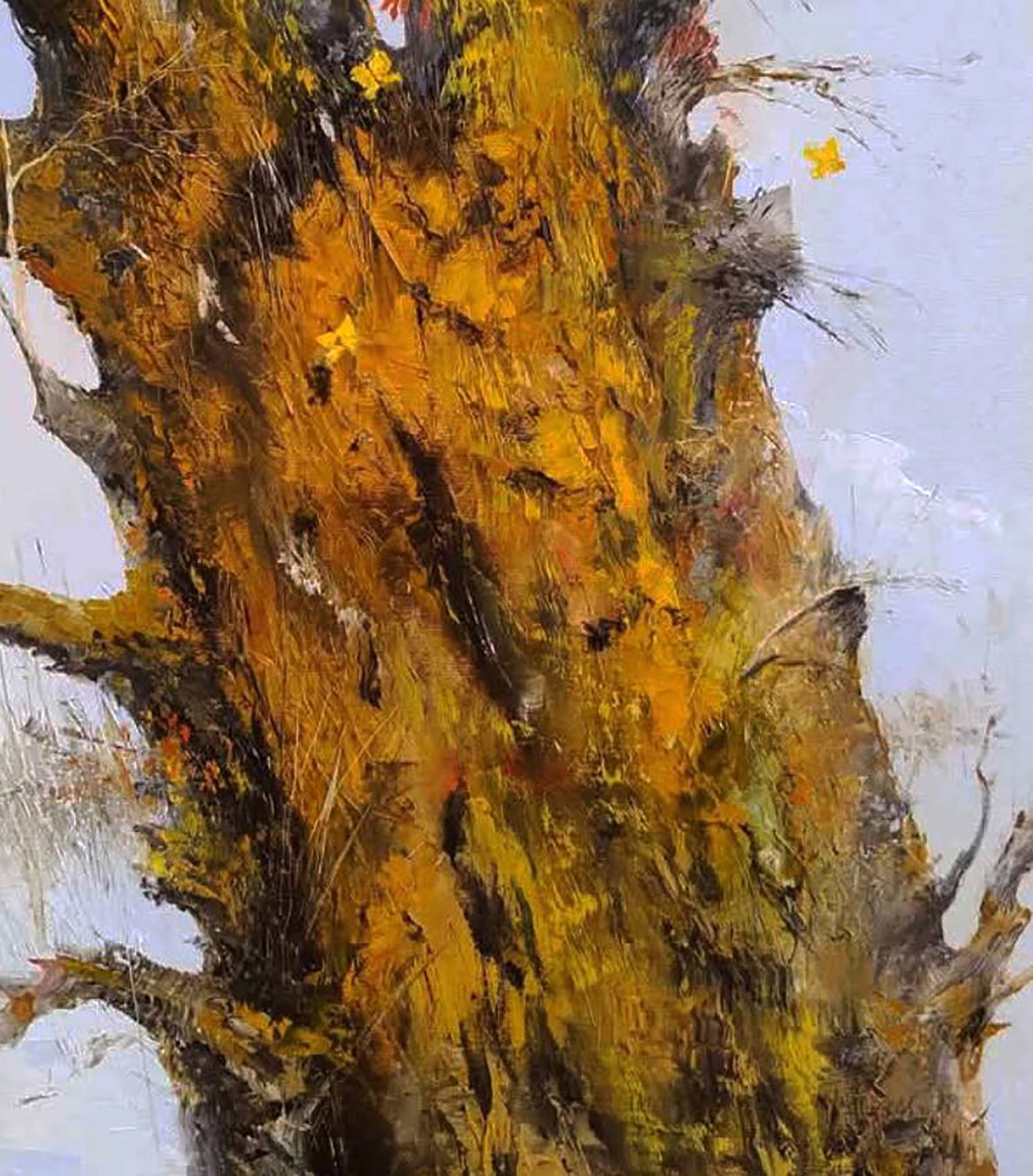 Oil painting Old Oak Tree Under the White Sky Stepan Verbeshchuk - 5