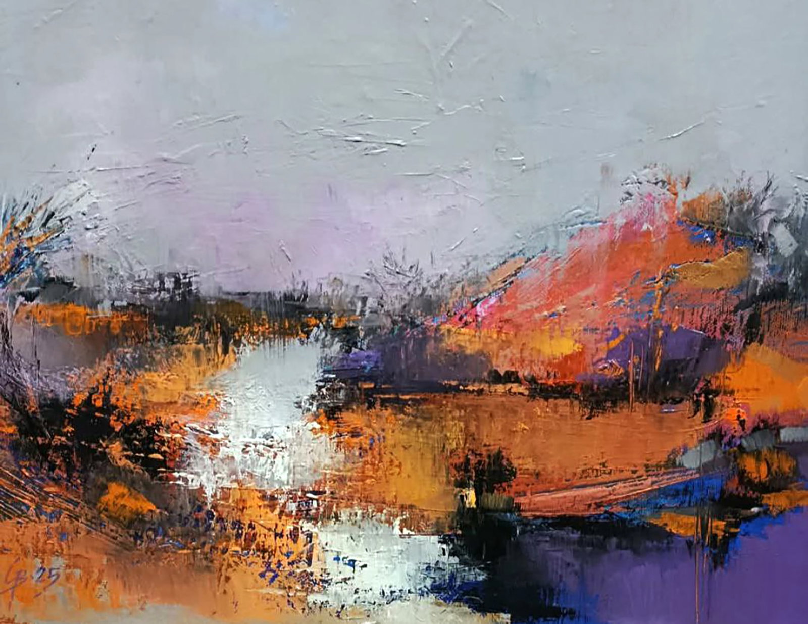 Oil painting A Quiet Evening in the Field Stepan Verbeshchuk: Title: Oil painting A Quiet Evening in the Field Stepan Verbeshchuk Description: 46VERBESH Painter: Stepan Verbeshchuk Size: 30x40 cm/11.81x/15.74 inches Components: oil, canvas Original painting