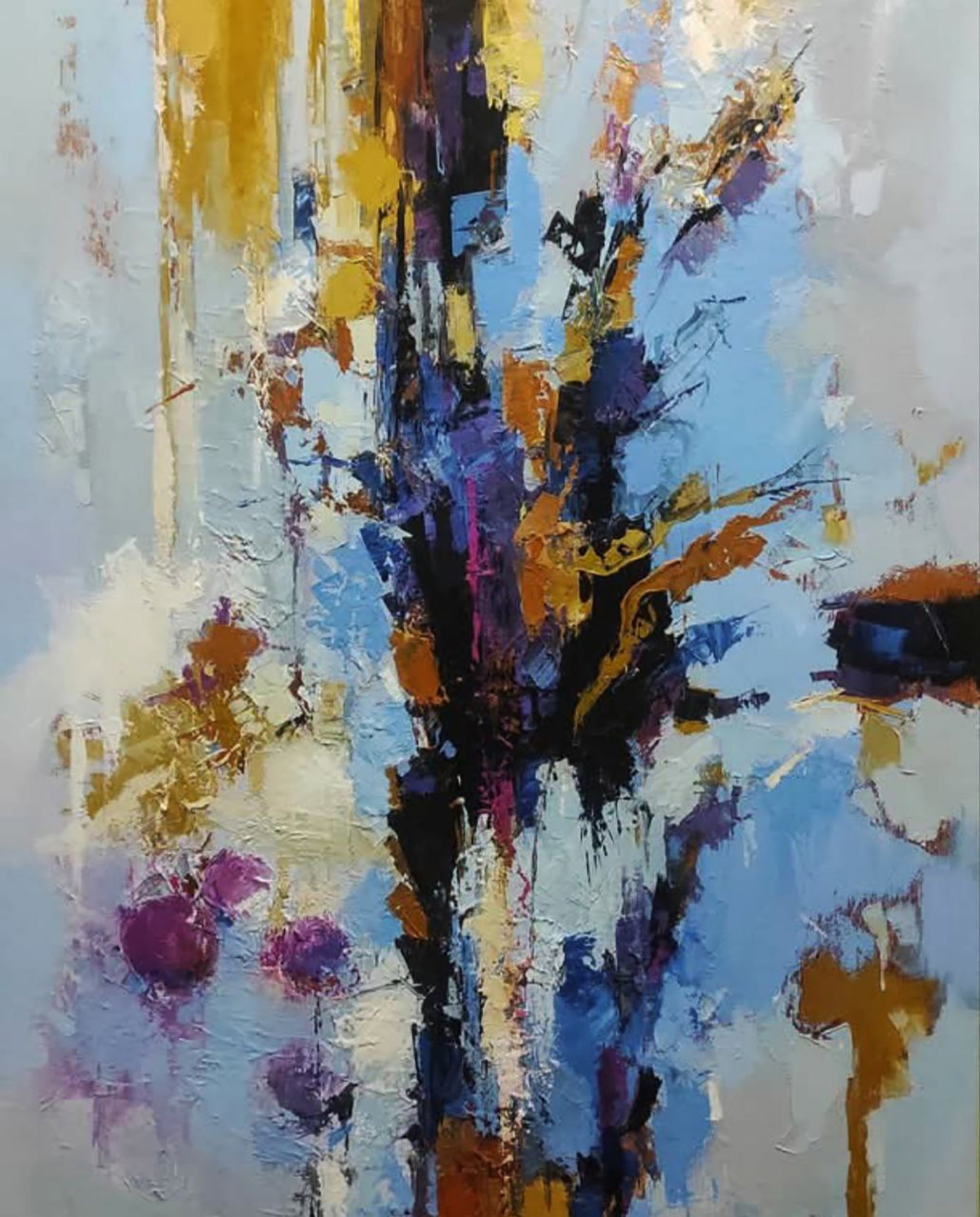 Oil painting Trail Through the Snowy Mountains Stepan Verbeshchuk: Title: Oil painting Trail Through the Snowy Mountains Stepan Verbeshchuk Description: 49VERBESH Painter: Stepan Verbeshchuk Size: 80x50 cm/31.49x19.68 inches Components: oil, canvas Original painting 