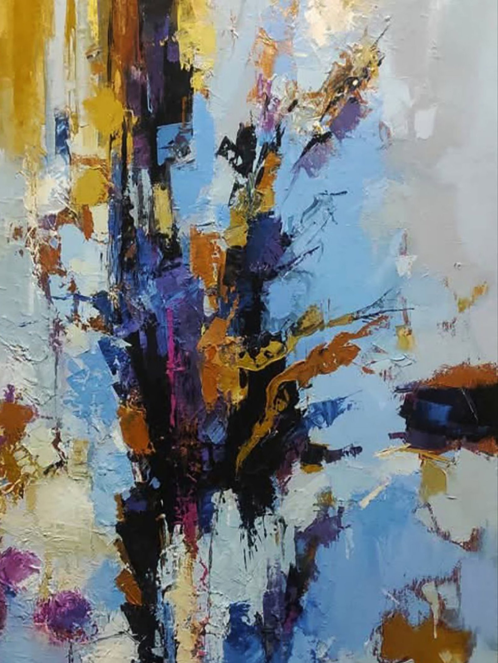 Oil painting Trail Through the Snowy Mountains Stepan Verbeshchuk - 3