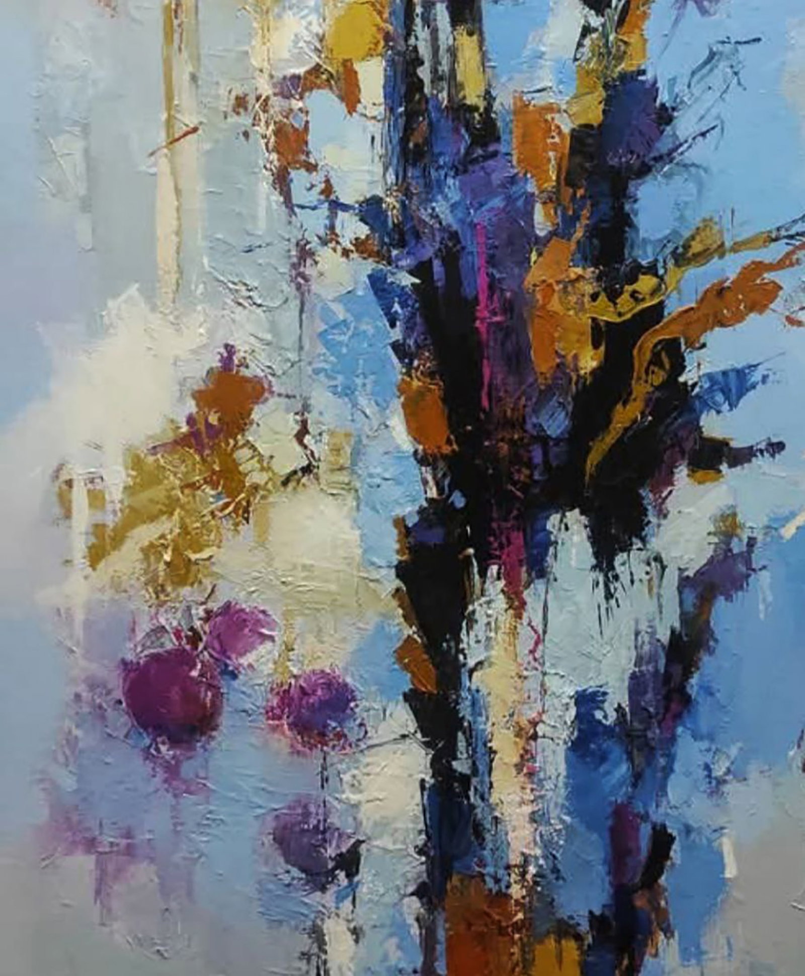 Oil painting Trail Through the Snowy Mountains Stepan Verbeshchuk - 4