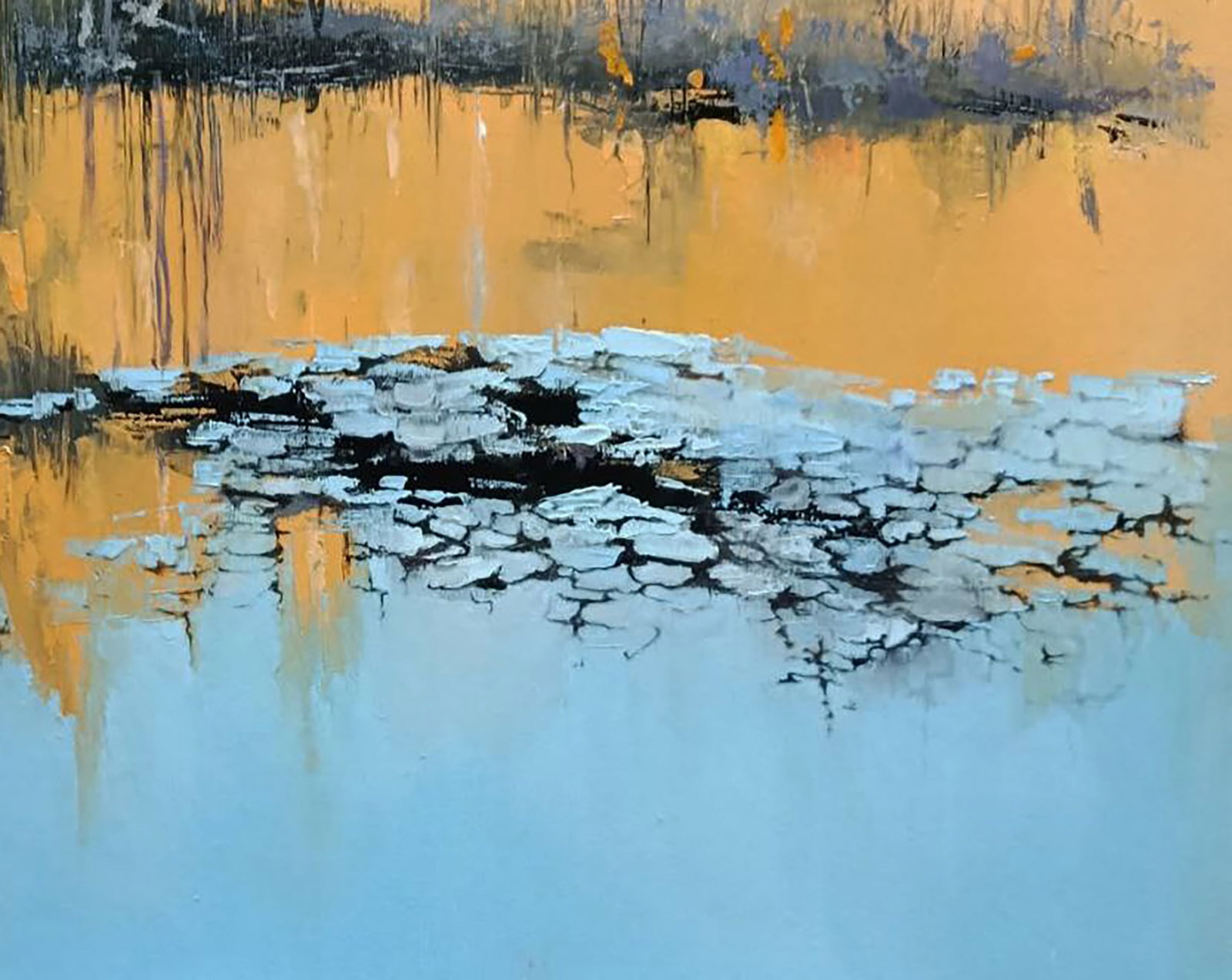 Oil painting Morning on the river Stepan Verbeshchuk - 5