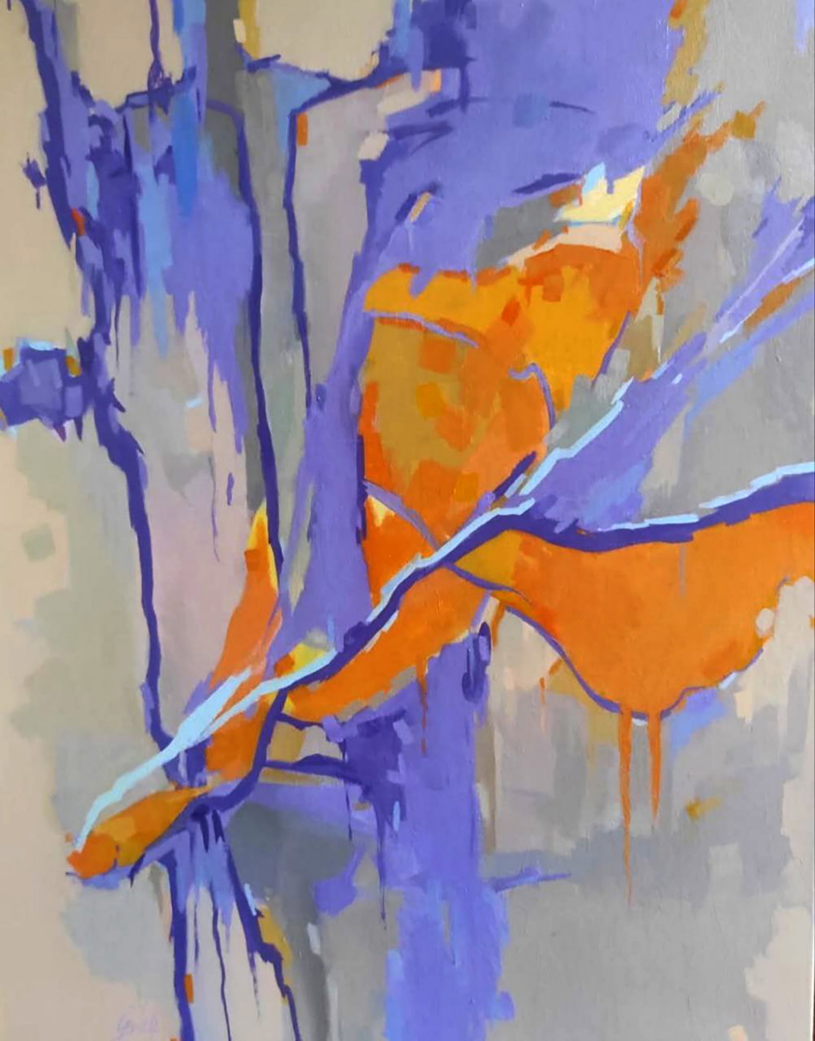 Oil painting Violet Mood at Dawn Stepan Verbeshchuk (1 of 6)