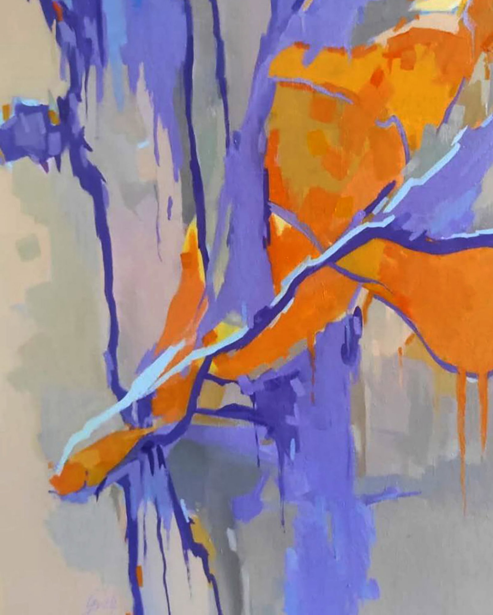 Oil painting Violet Mood at Dawn Stepan Verbeshchuk - 4