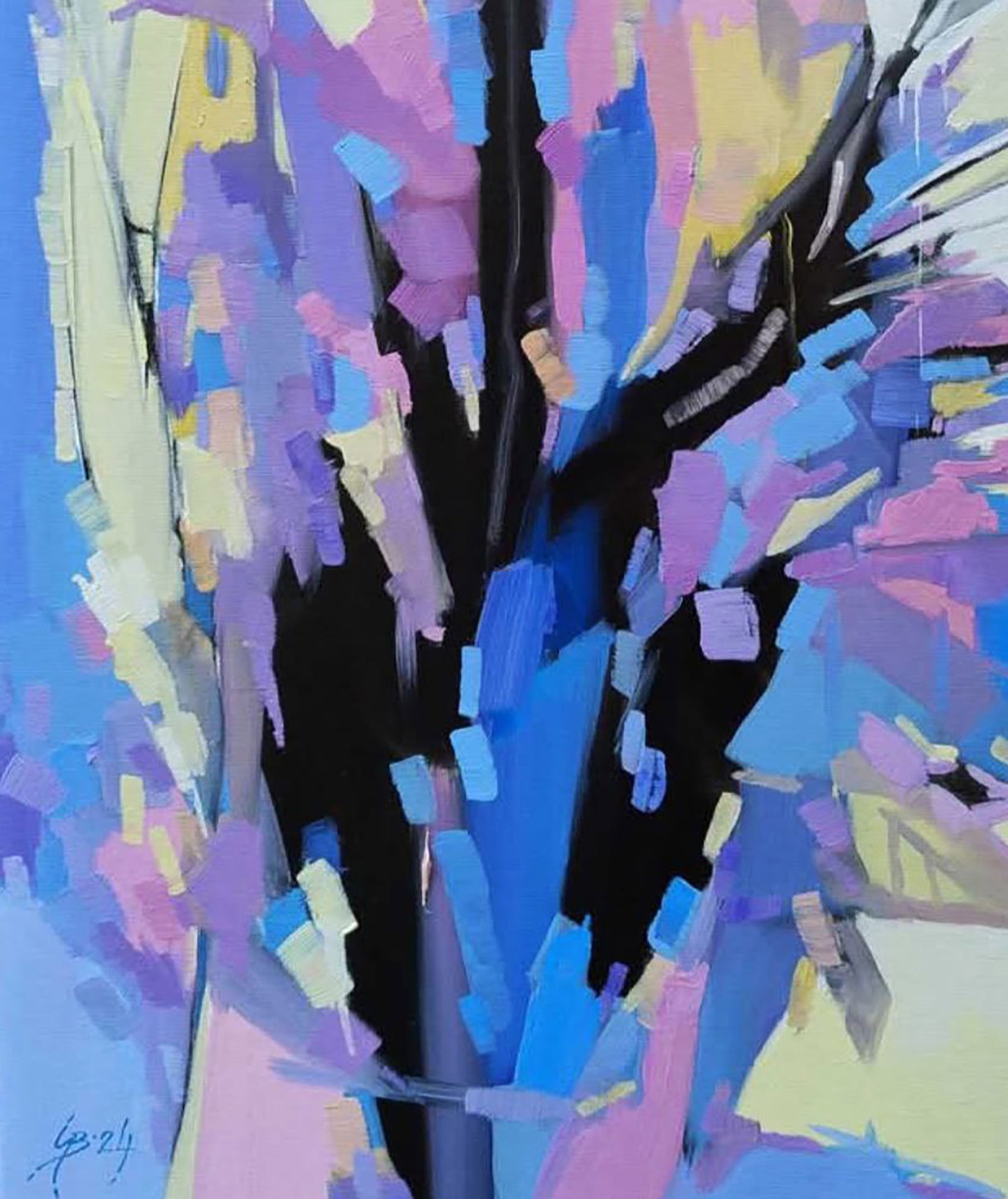 Oil painting Floral motif in Paints Stepan Verbeshchuk - 4