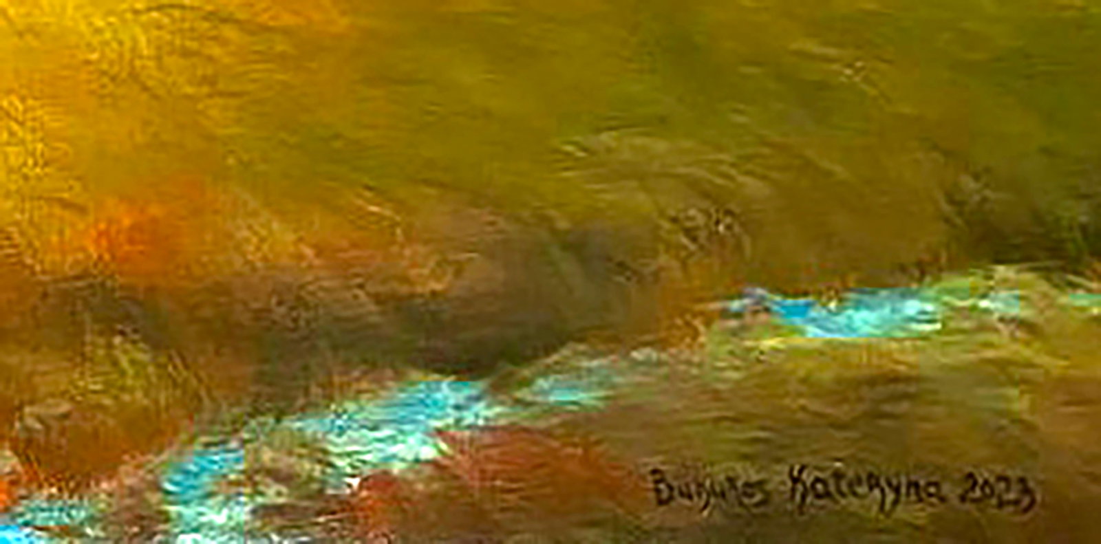 Oil painting Evening landscape Kateryna Bukuros - 6