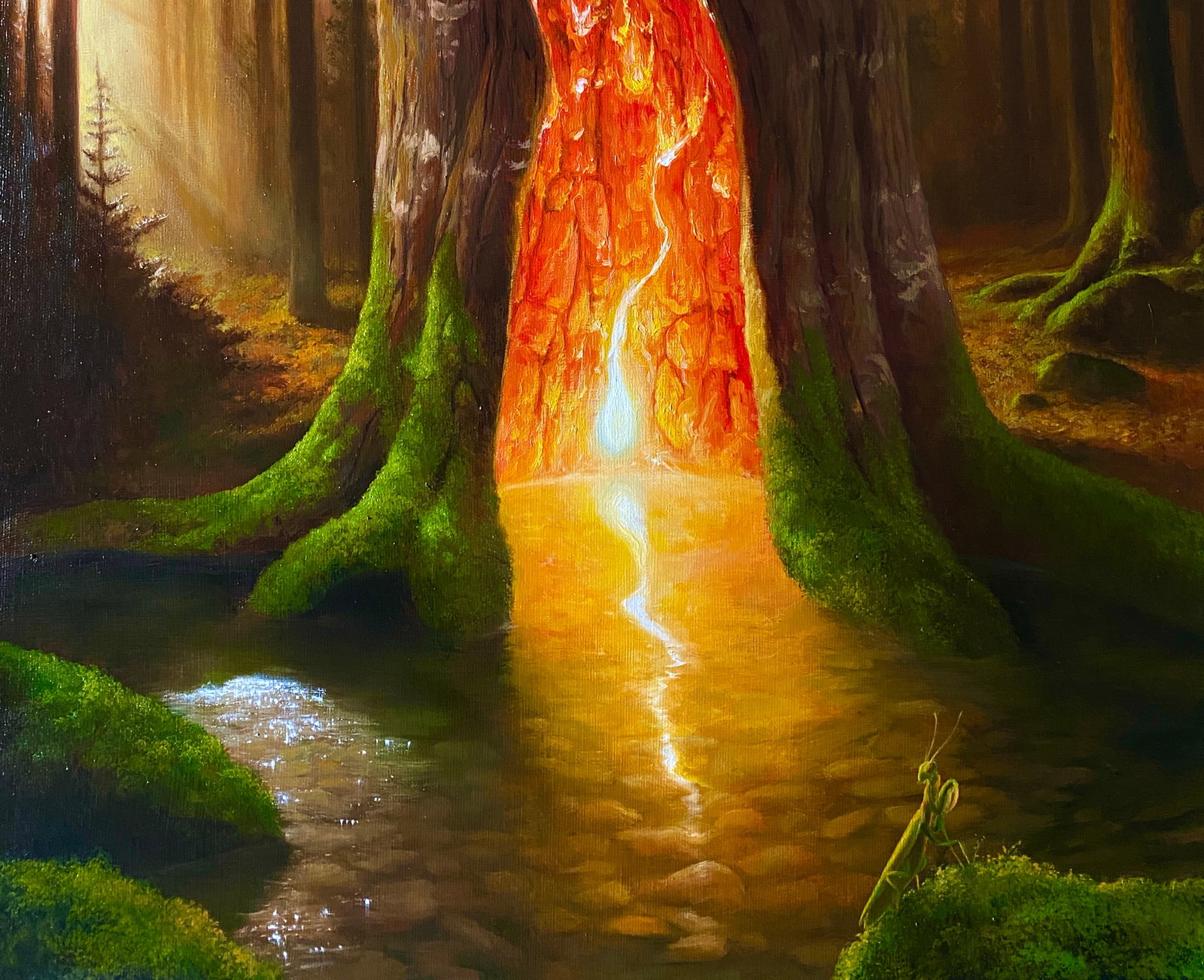 Oil painting The Secret in the Forest Kateryna Bukuros - 8
