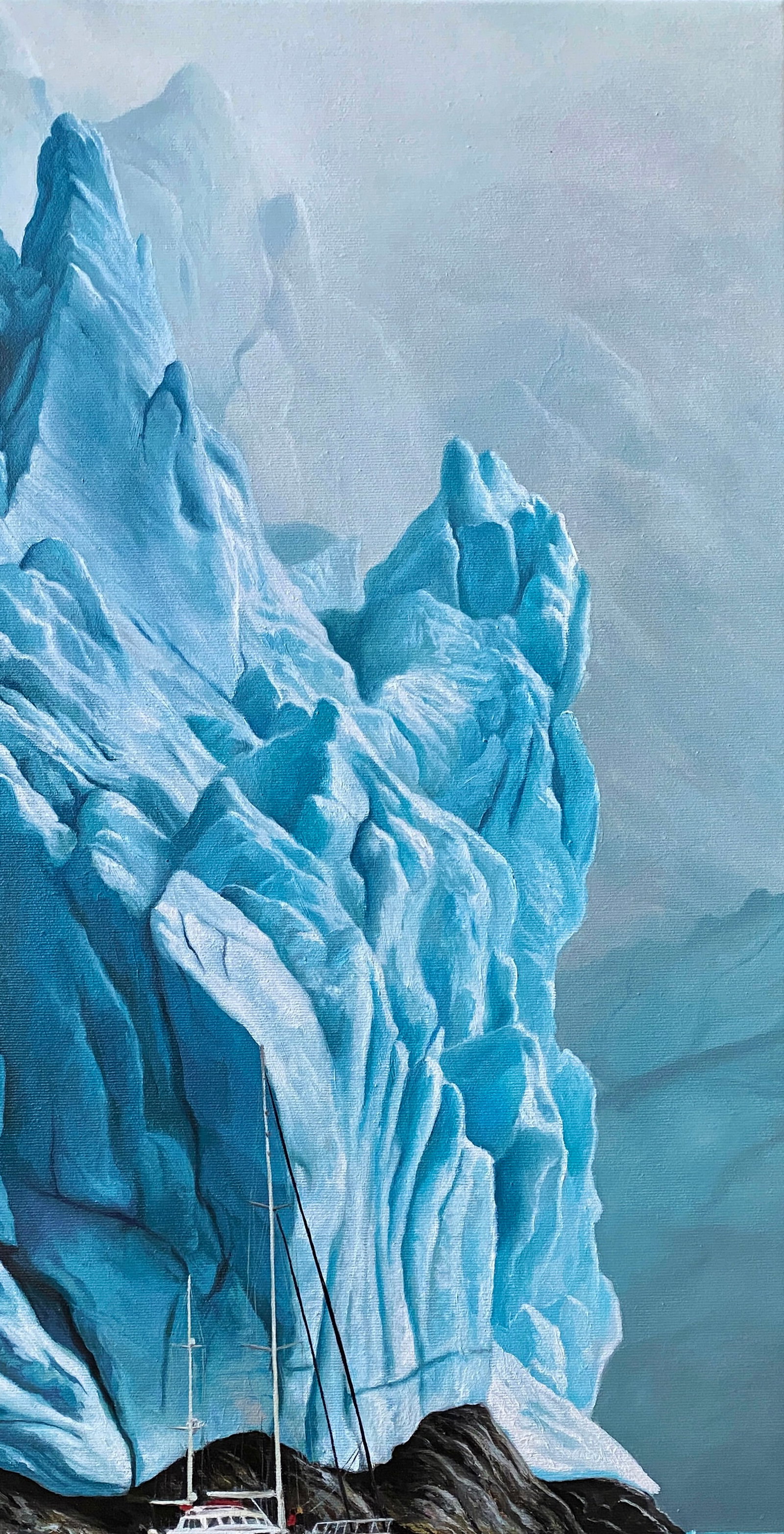 Oil painting Ship at the Iceberg Kateryna Bukuros - 3