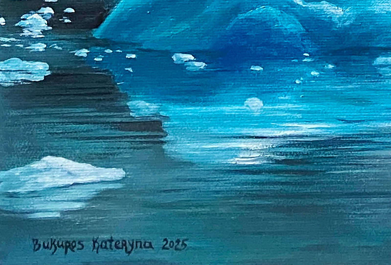 Oil painting Ship at the Iceberg Kateryna Bukuros - 7