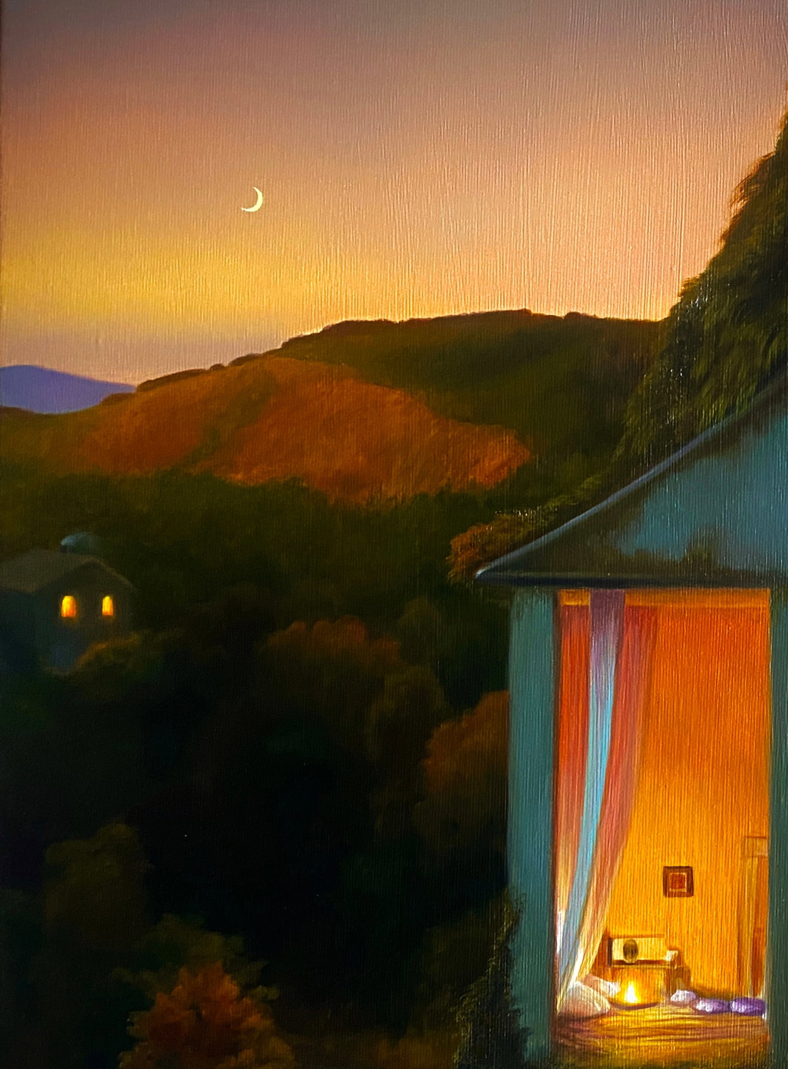 Oil painting Be a Light in the Darkness Kateryna Bukuros - 2