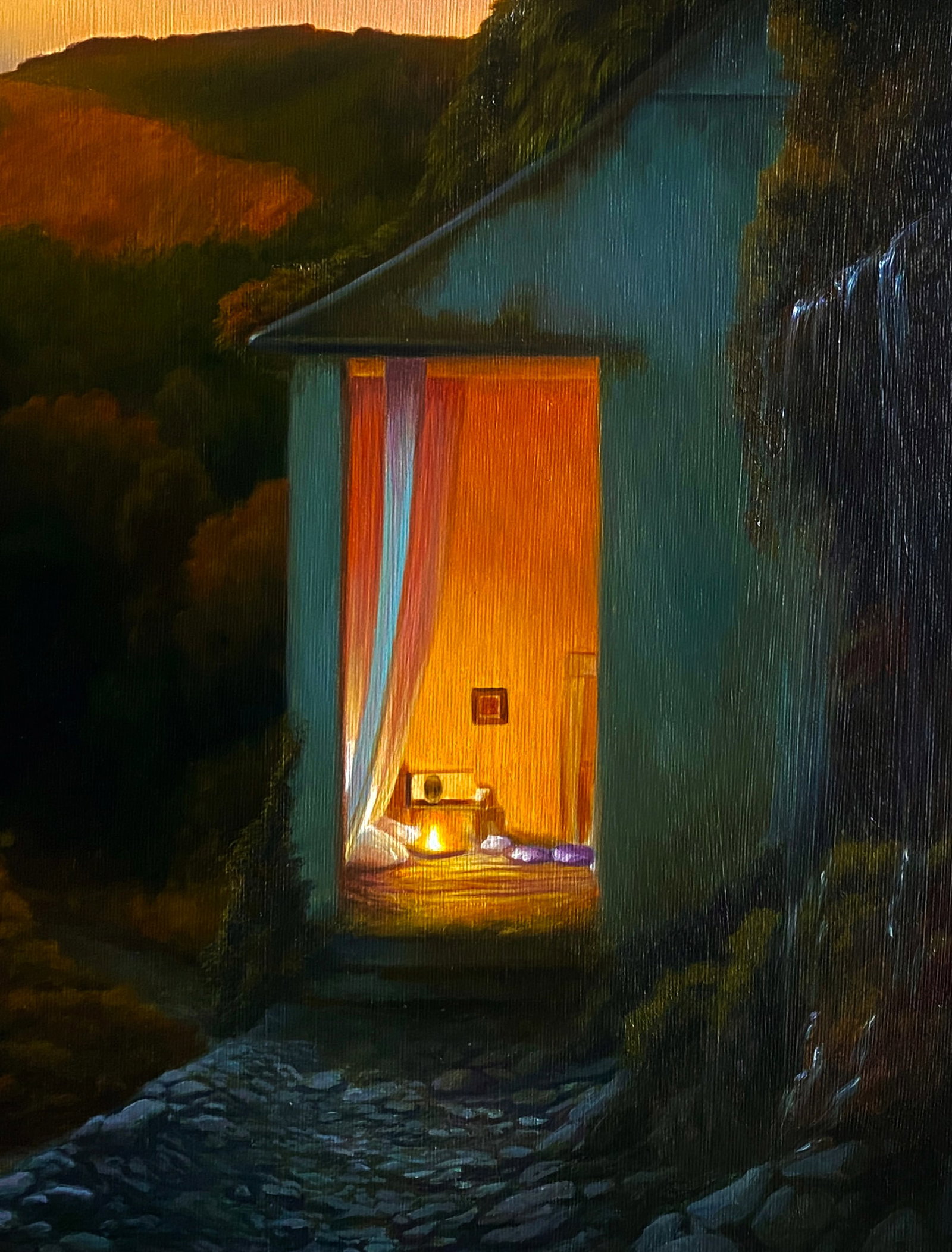 Oil painting Be a Light in the Darkness Kateryna Bukuros - 5