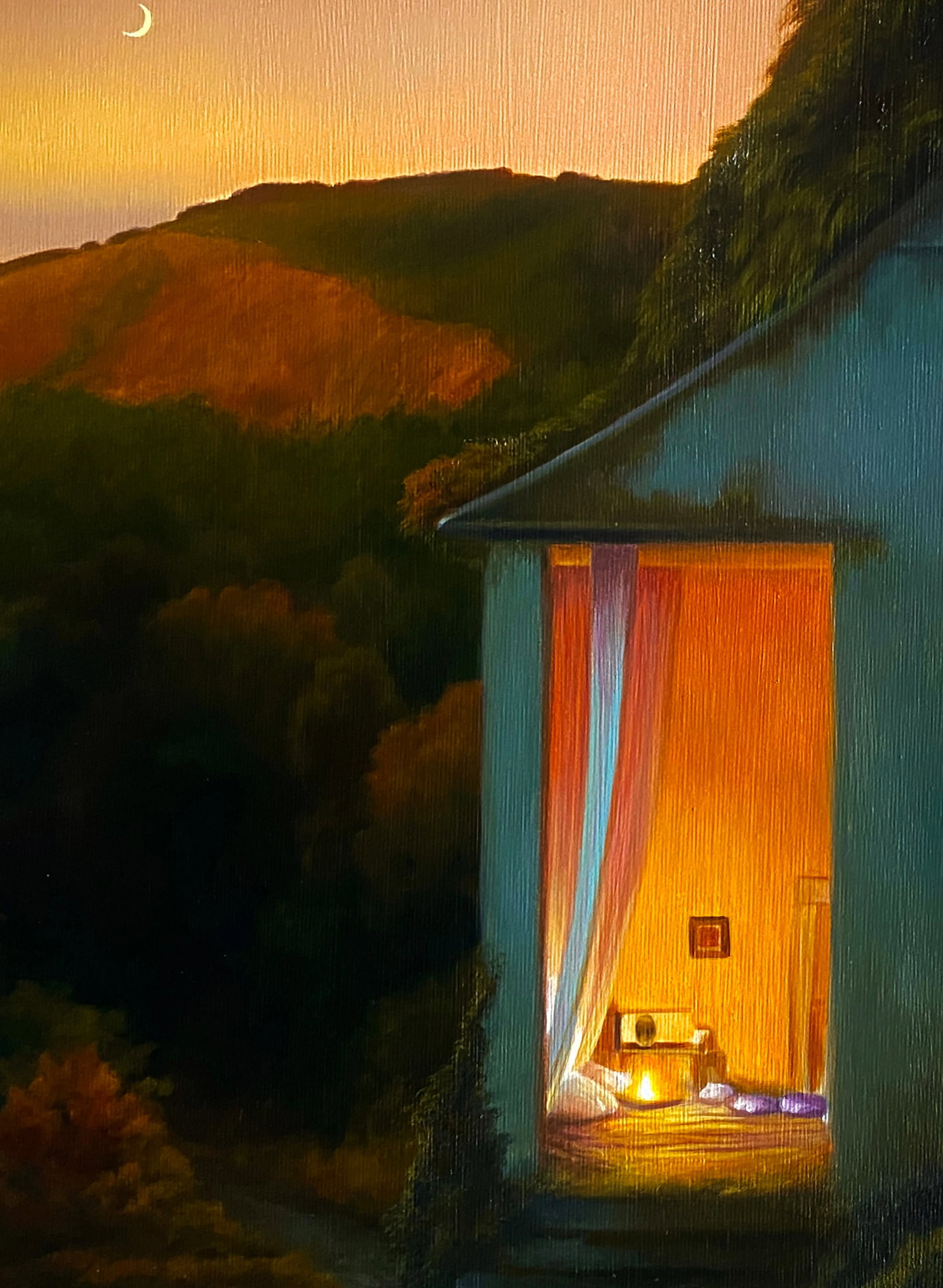 Oil painting Be a Light in the Darkness Kateryna Bukuros - 7
