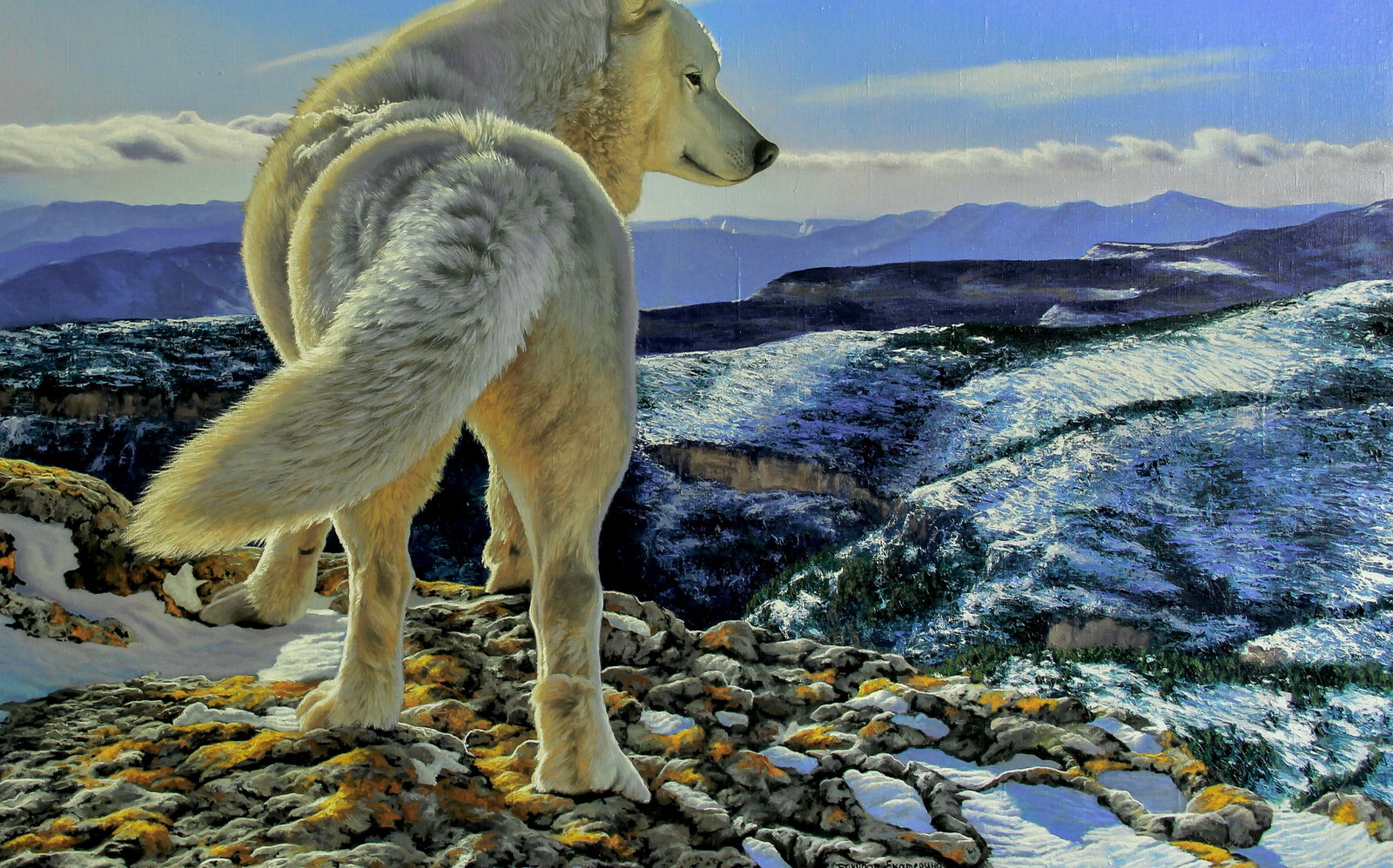 Oil painting Breath of the Mountains Kateryna Bukuros - 5
