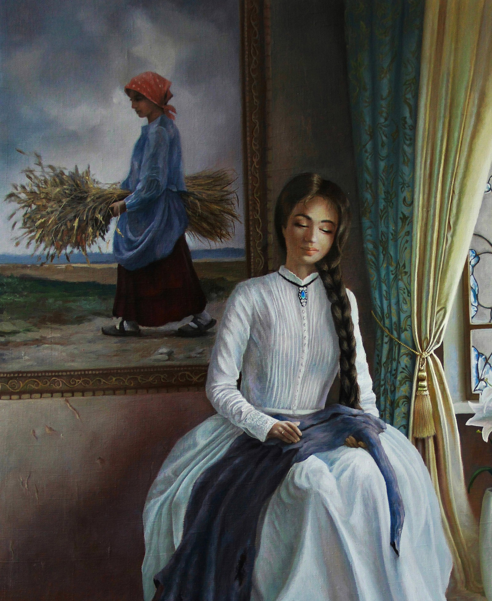 Oil painting A Little Parable Kateryna Bukuros - 2