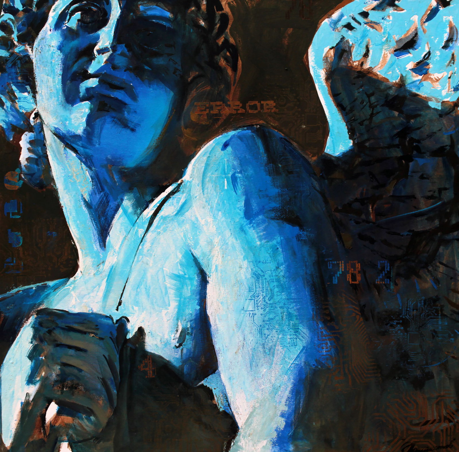 Oil painting Angel Ed Potapenkov (1 of 5)