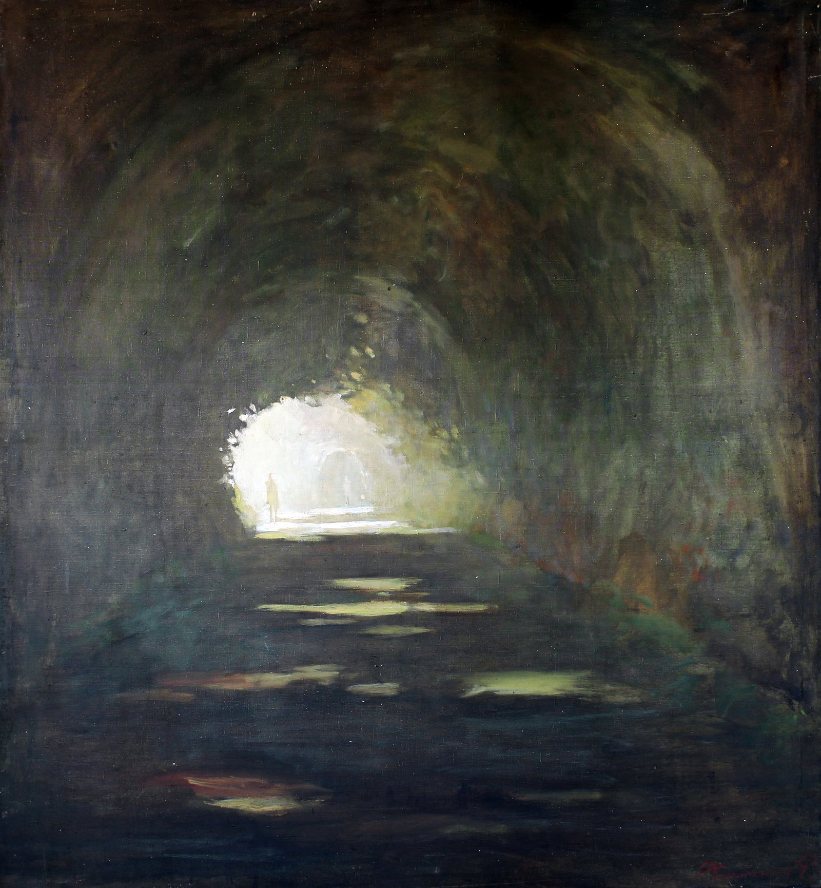 Oil painting PASSAGE Ed Potapenkov: Title: Oil painting PASSAGE Ed Potapenkov Description: 32POTAP Painter: Ed Potapenkov Size: 163x147 cm/64.17x57.87 inches Components: oil, canvas Original painting CONDITION: excellent ARTIST: Ed Pota