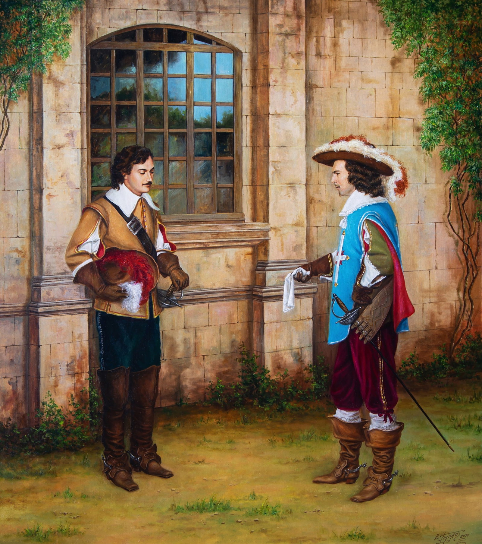 Oil painting Paris is not paved with handkerchiefs Valeriy Bulat (1 of 7)
