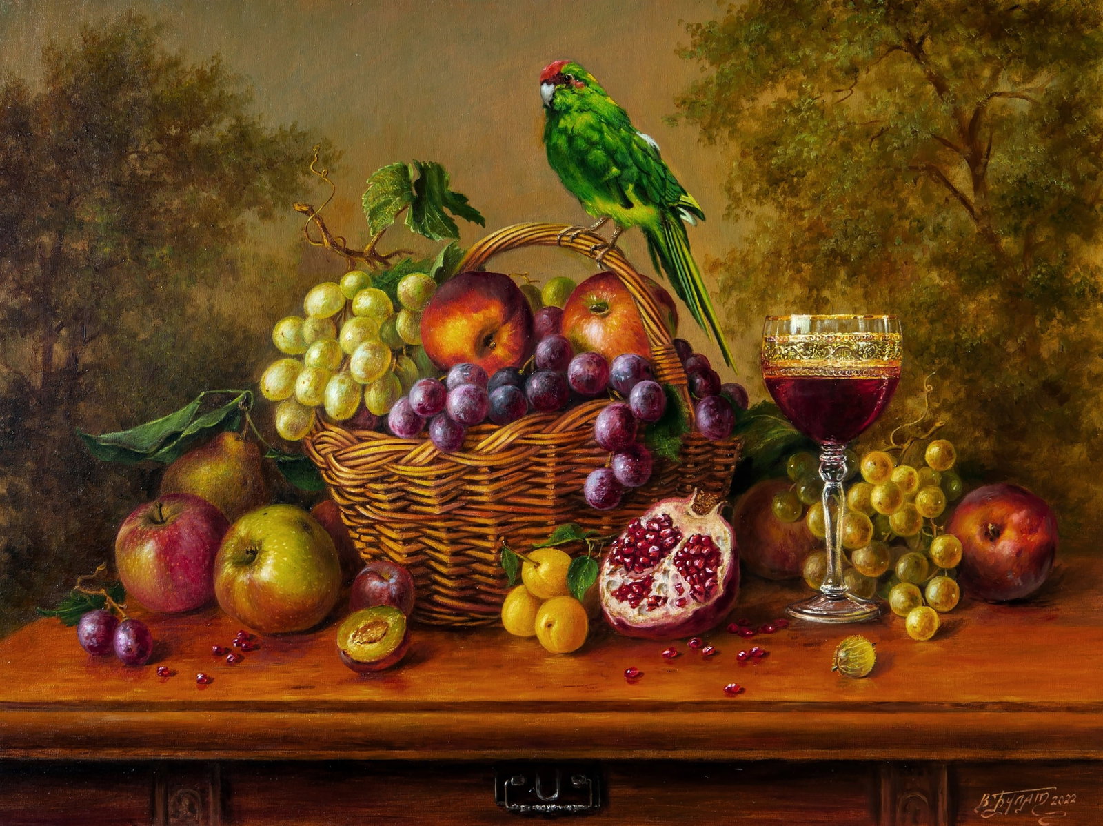 Oil painting He was green Valeriy Bulat: Title: Oil painting He was green Valeriy Bulat Description: 37BUL Painter: Valeriy Bulat Size: 45x60 cm/17.71x23.62 inches Components: oil, canvas Original painting CONDITION: excellent ARTIST: Bulat 