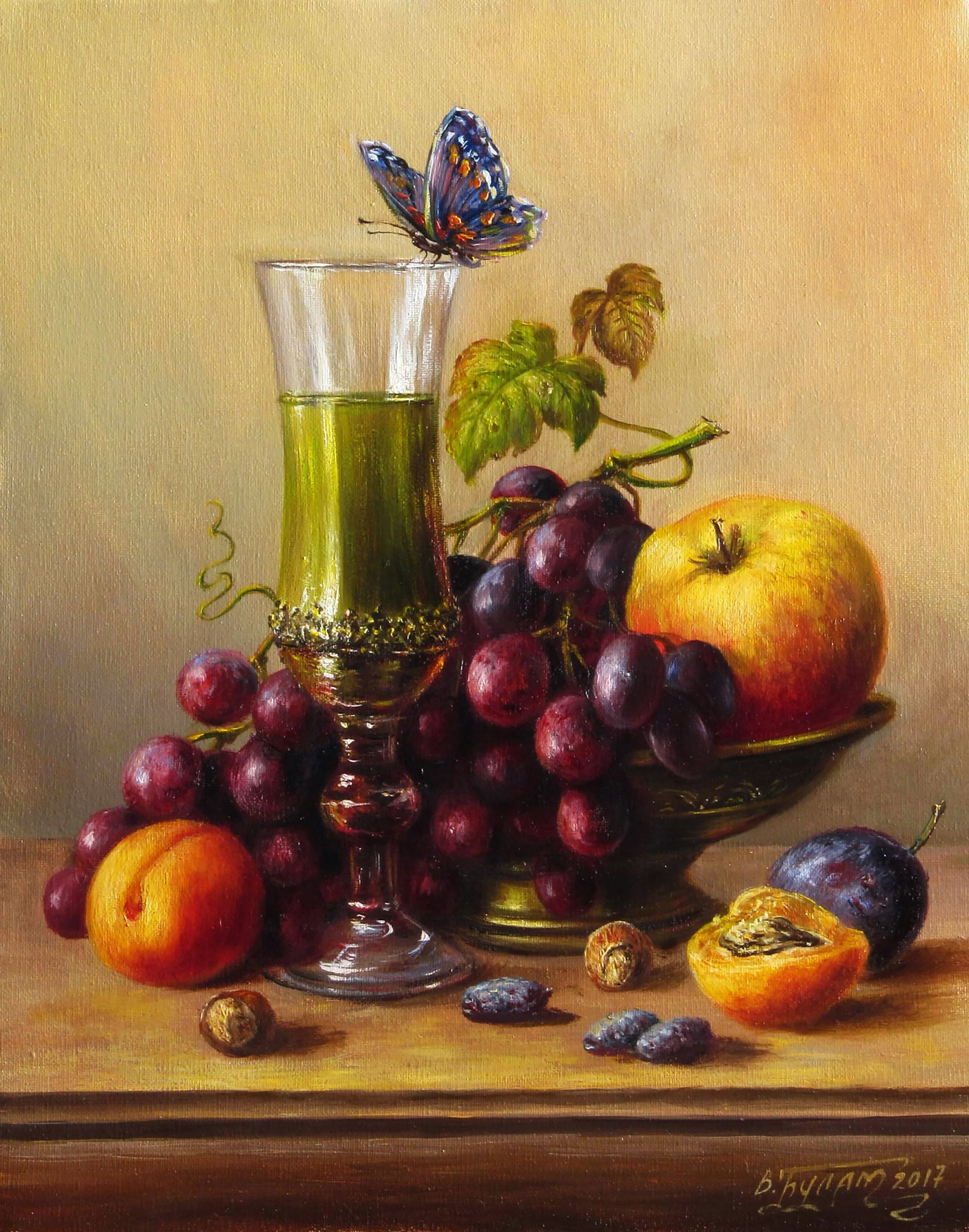 Oil painting The fleetingness of beauty Valeriy Bulat: Title: Oil painting The fleetingness of beauty Valeriy Bulat Description: 42BUL Painter: Valeriy Bulat Size: 25x20 cm/9.84x7.87 inches Components: oil, canvas Original painting CONDITION: excellent