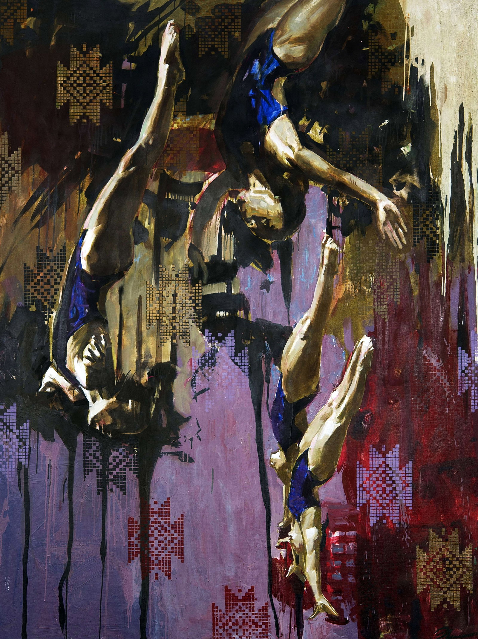 Oil painting Gravity Ed Potapenkov: Title: Oil painting Gravity Ed Potapenkov Description: 55POTAP Painter: Ed Potapenkov Size: 200x150 cm/78.74x59.05 inches Components: oil, canvas Original painting CONDITION: excellent ARTIST: Ed Pota
