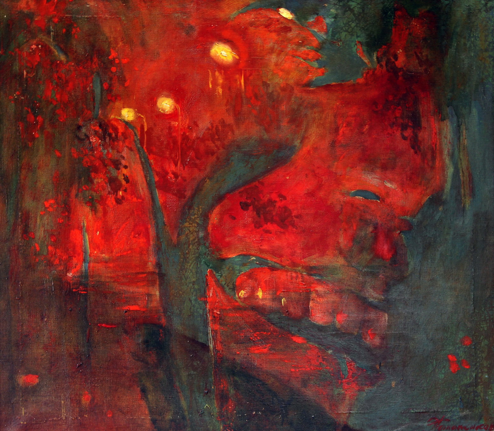 Oil painting Good evening Ed Potapenkov: Title: Oil painting Good evening Ed Potapenkov Description: 57POTAP Painter: Ed Potapenkov Size: 70x80 cm/27.55x31.49 inches Components: oil, canvas Original painting CONDITION: excellent ARTIST: Ed