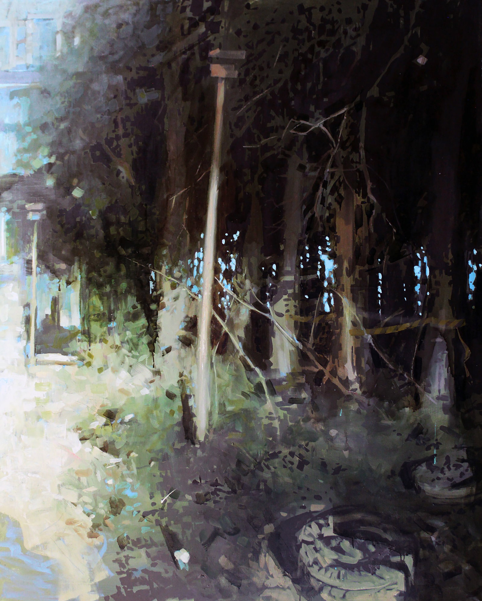 Oil painting Outskirts Ed Potapenkov: Title: Oil painting Outskirts Ed Potapenkov Description: 66POTAP Painter: Ed Potapenkov Size: 150x120 cm/59.05x47.24 inches Components: oil, canvas Original painting CONDITION: excellent ARTIST: Ed Po