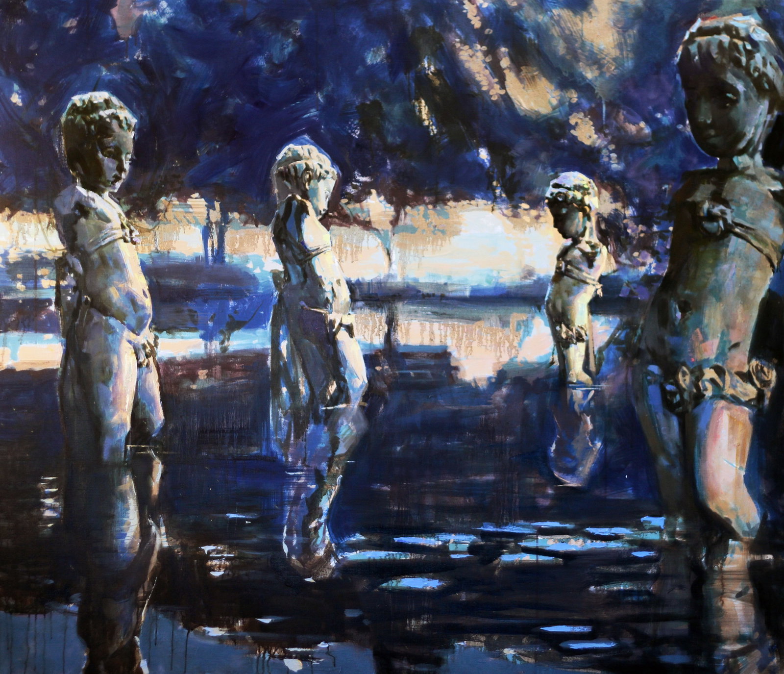 Oil painting Garden Ed Potapenkov: Title: Oil painting Garden Ed Potapenkov Description: 70POTAP Painter: Ed Potapenkov Size: 130x190 cm/51.18x74.80 inches Components: oil, canvas Original painting CONDITION: excellent ARTIST: Ed Potap