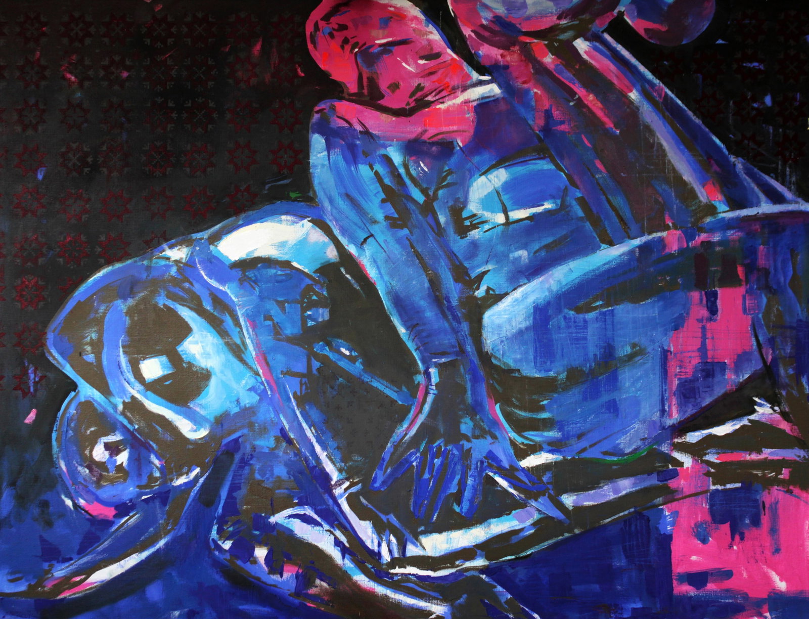 Oil painting Relax Ed Potapenkov: Title: Oil painting Relax Ed Potapenkov Description: 74POTAP Painter: Ed Potapenkov Size: 100x130 cm/39.37x51.18 inches Components: oil, canvas Original painting - Latex Series CONDITION: excellent