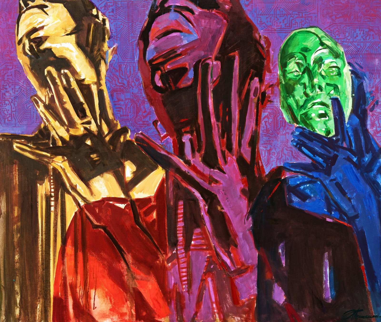 Acrylic painting Theater Ed Potapenkov: Title: Acrylic painting Theater Ed Potapenkov Description: 77POTAP Painter: Ed Potapenkov Size: 100x120 cm/39.37x47.24 inches Components: acrylic, canvas Original painting CONDITION: excellent