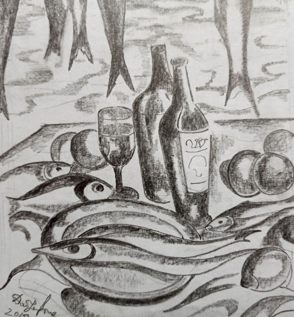 Pencil painting Still life Peter Tovpev - 3