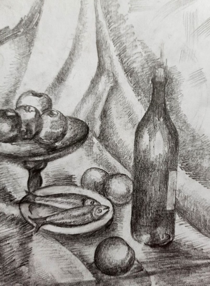 Pencil painting Still life Peter Tovpev - 3