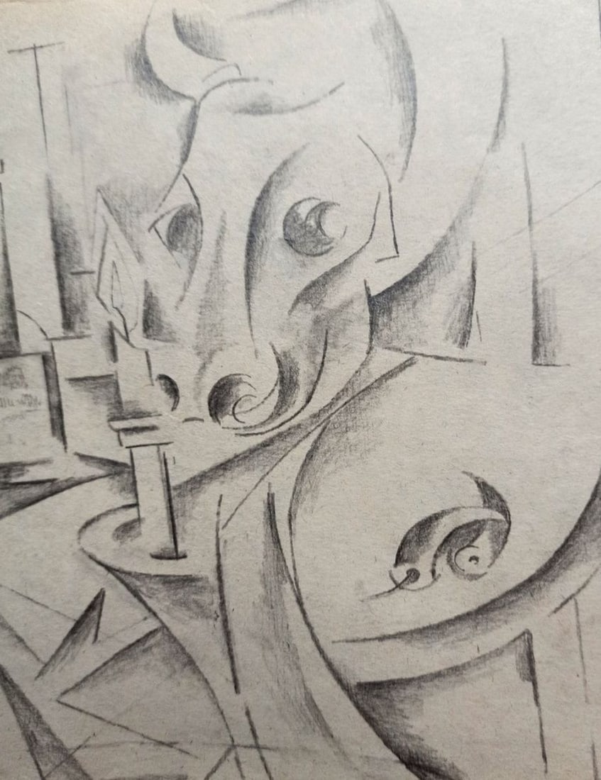 Abstract pencil painting Still life Peter Tovpev - 3