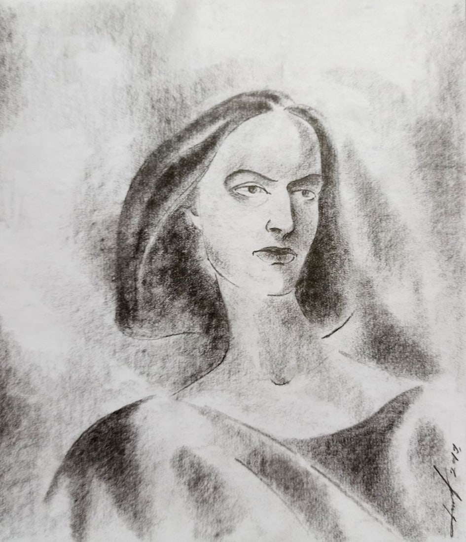 Abstract pencil painting Portrait of a girl Peter Tovpev: Title: Abstract pencil painting Portrait of a girl Peter Tovpev Description: NoDobr 567 *** ABOUT THIS PAINTING *** * TITLE: "Portrait of a girl" * ARTISTS: Peter Tovpev * SIZE: 21x20 cm/'8.26x7.87 in