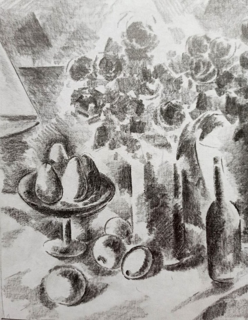 Pencil painting Still life Peter Tovpev - 2