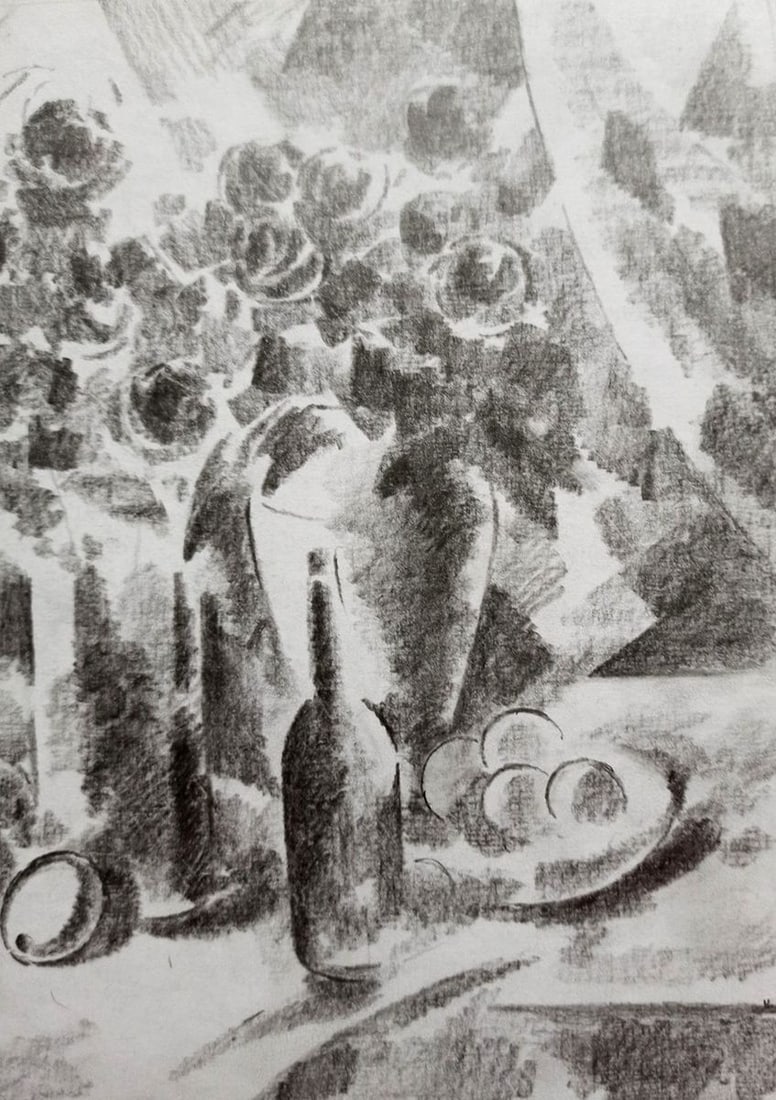 Pencil painting Still life Peter Tovpev - 3