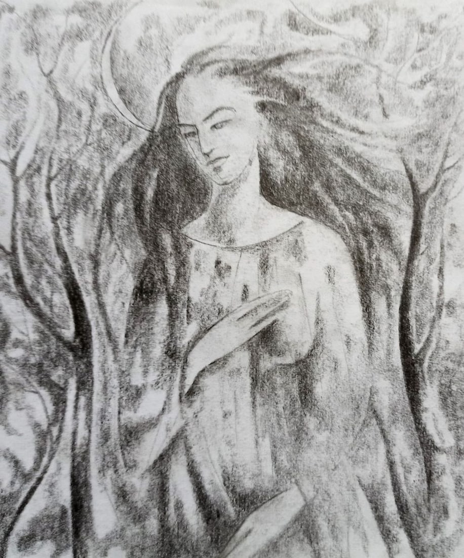 Abstract pencil painting Moon Peter Tovpev: Title: Abstract pencil painting Moon Peter Tovpev Description: NoDobr 575 *** ABOUT THIS PAINTING *** * TITLE: "Moon" * ARTISTS: Peter Tovpev * SIZE: 21x18 cm/'8.26x7.08 inches' * MEDIUM: pencil,
